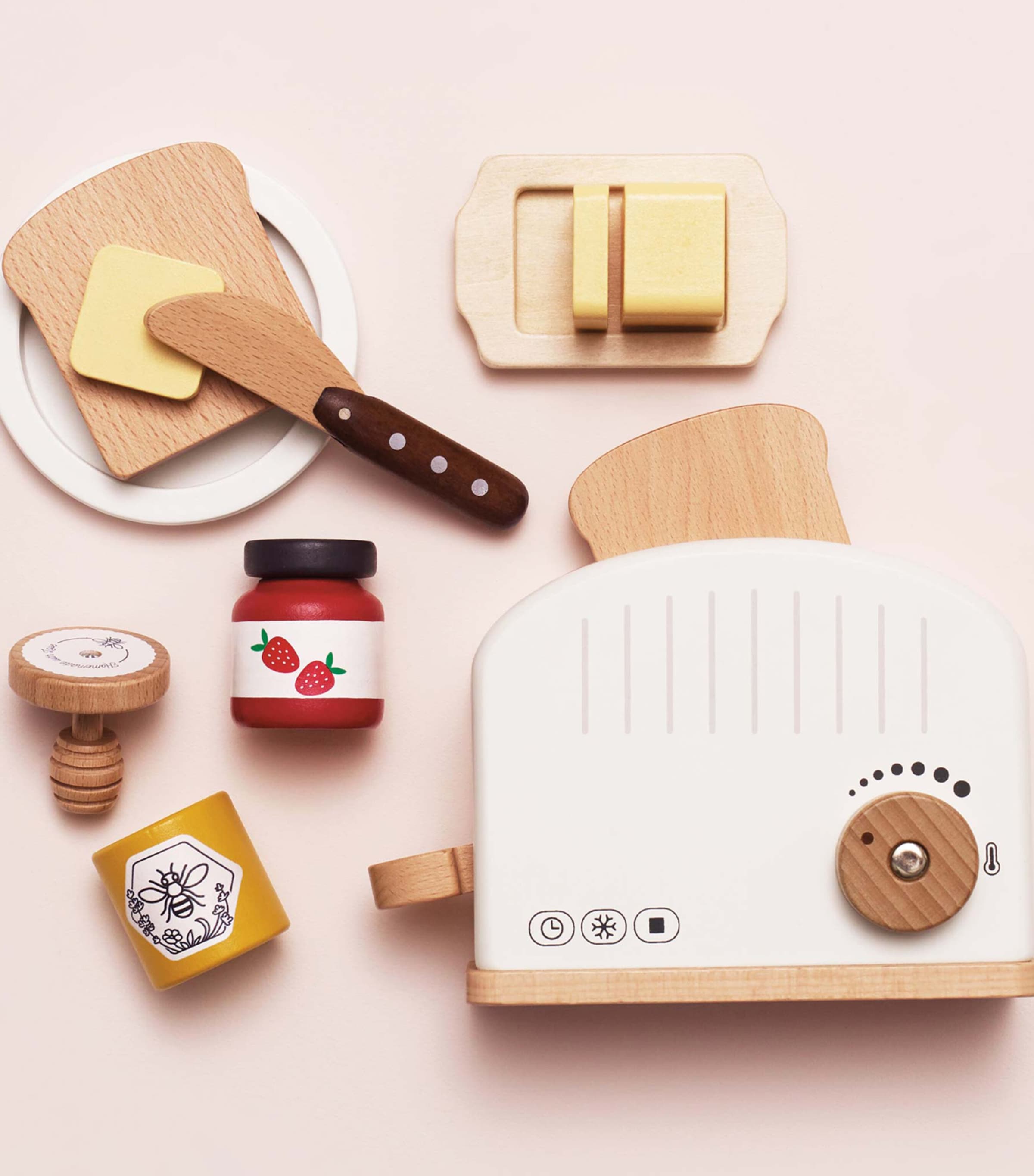 Wooden Breakfast Toaster Playset MULTI Image 4