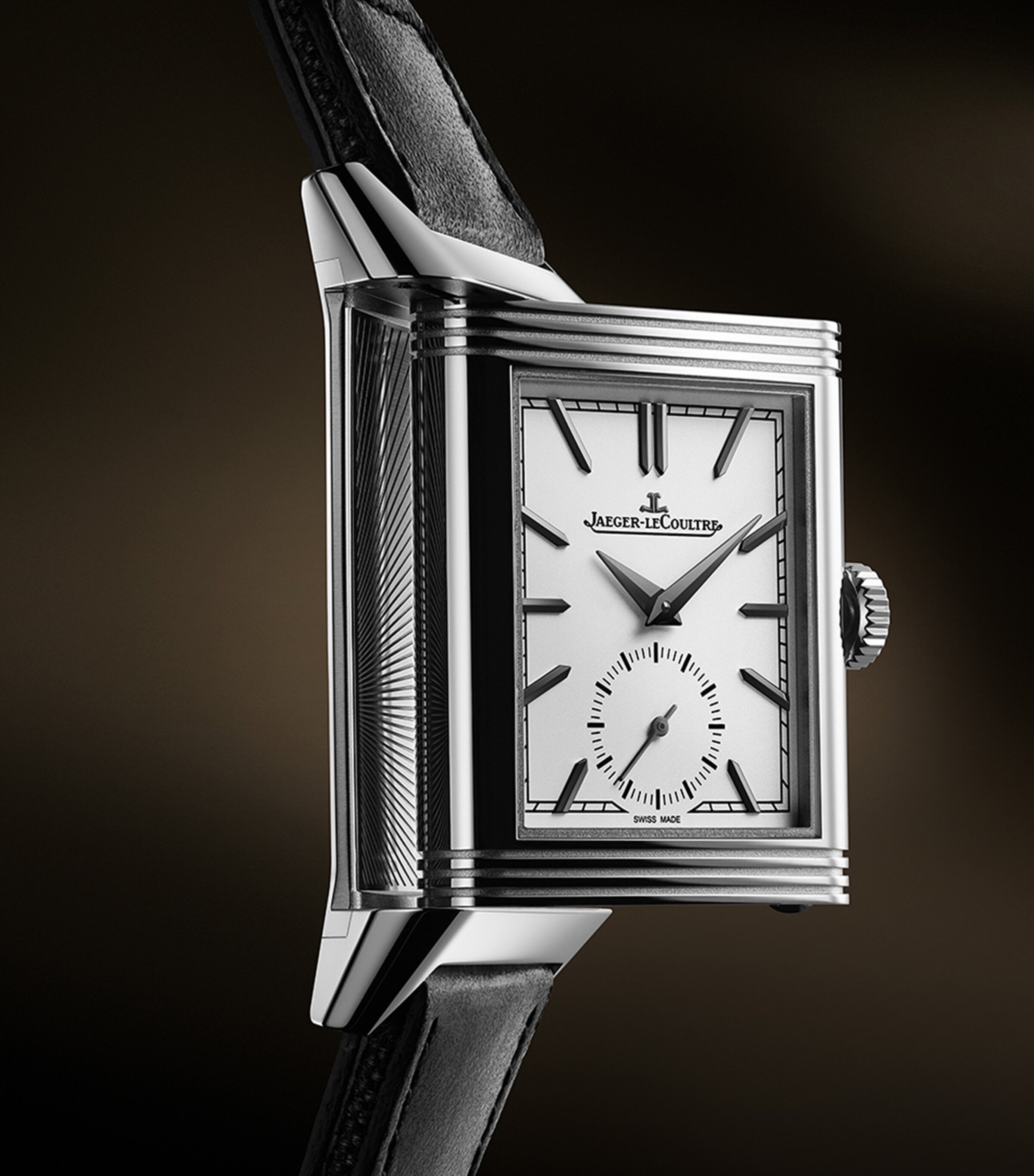 Stainless Steel Reverso Tribute Small Seconds Watch 27.4mm STAINLESS STEEL Image 4
