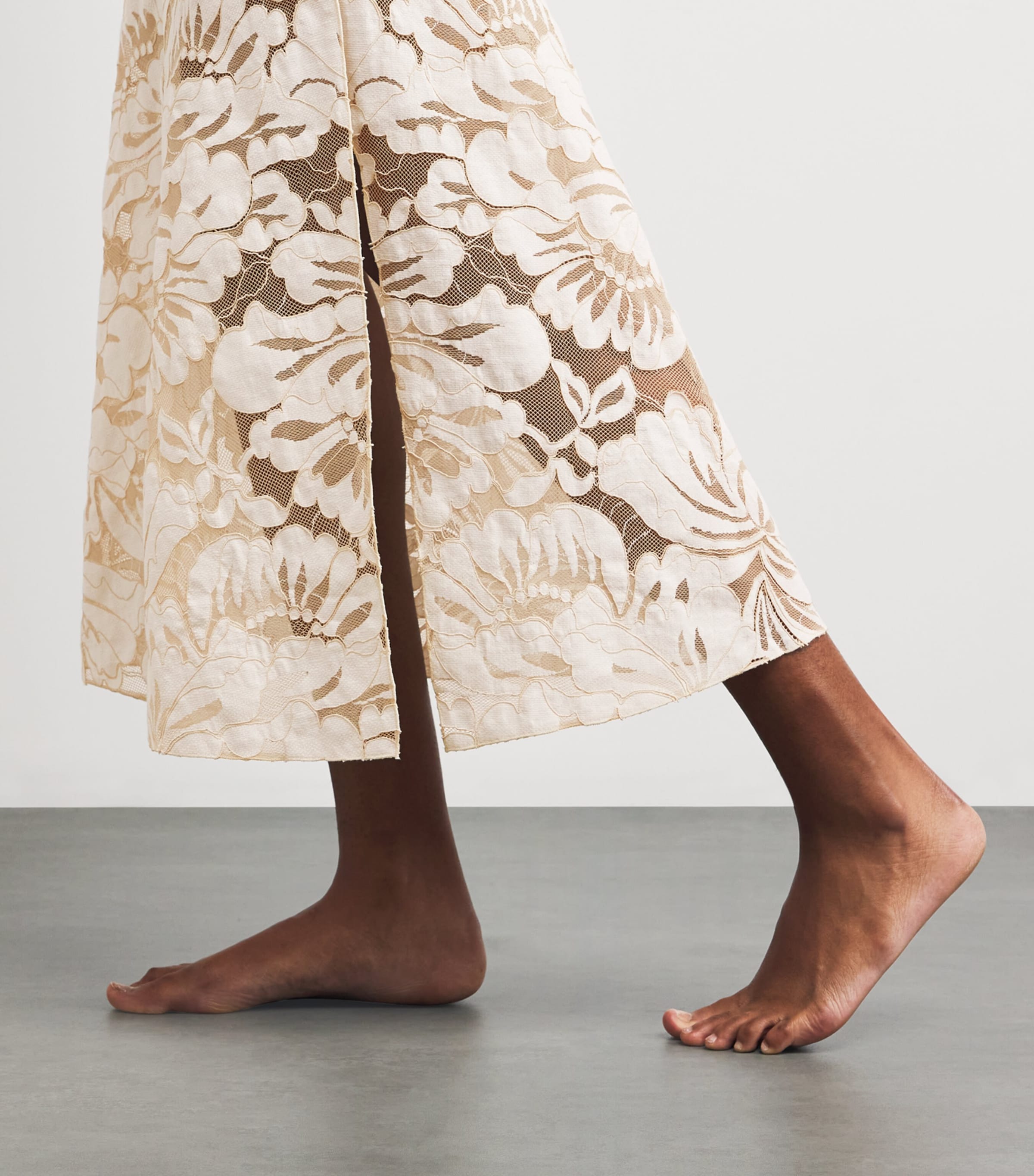 Satin Embellished Elia Nightdress BEIGE Image 4