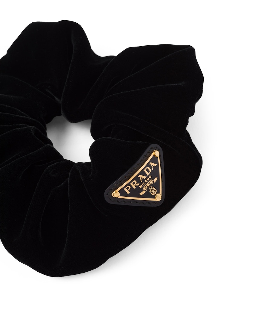 Cotton-Velvet Logo Scrunchie F0002 Image 3