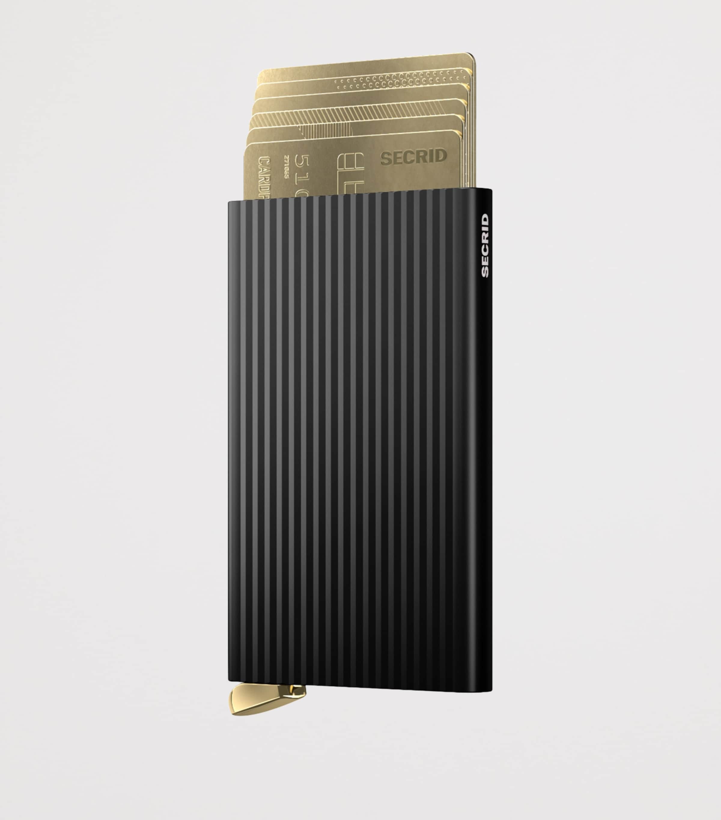 Fluted Aluminium Cardprotector BLACK Image 2