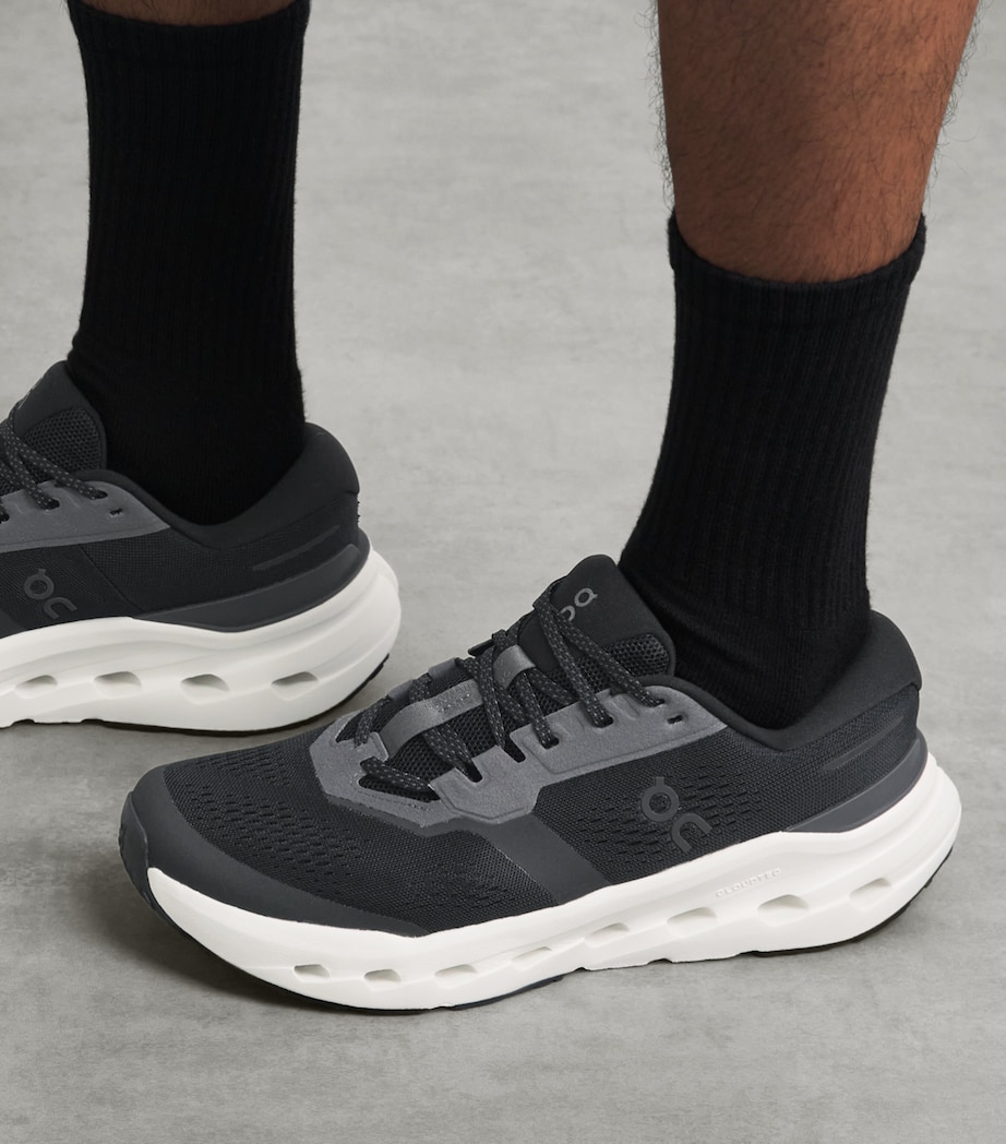 On Mens Cloudrunner 3 Trainers Black | Ivory Image 2