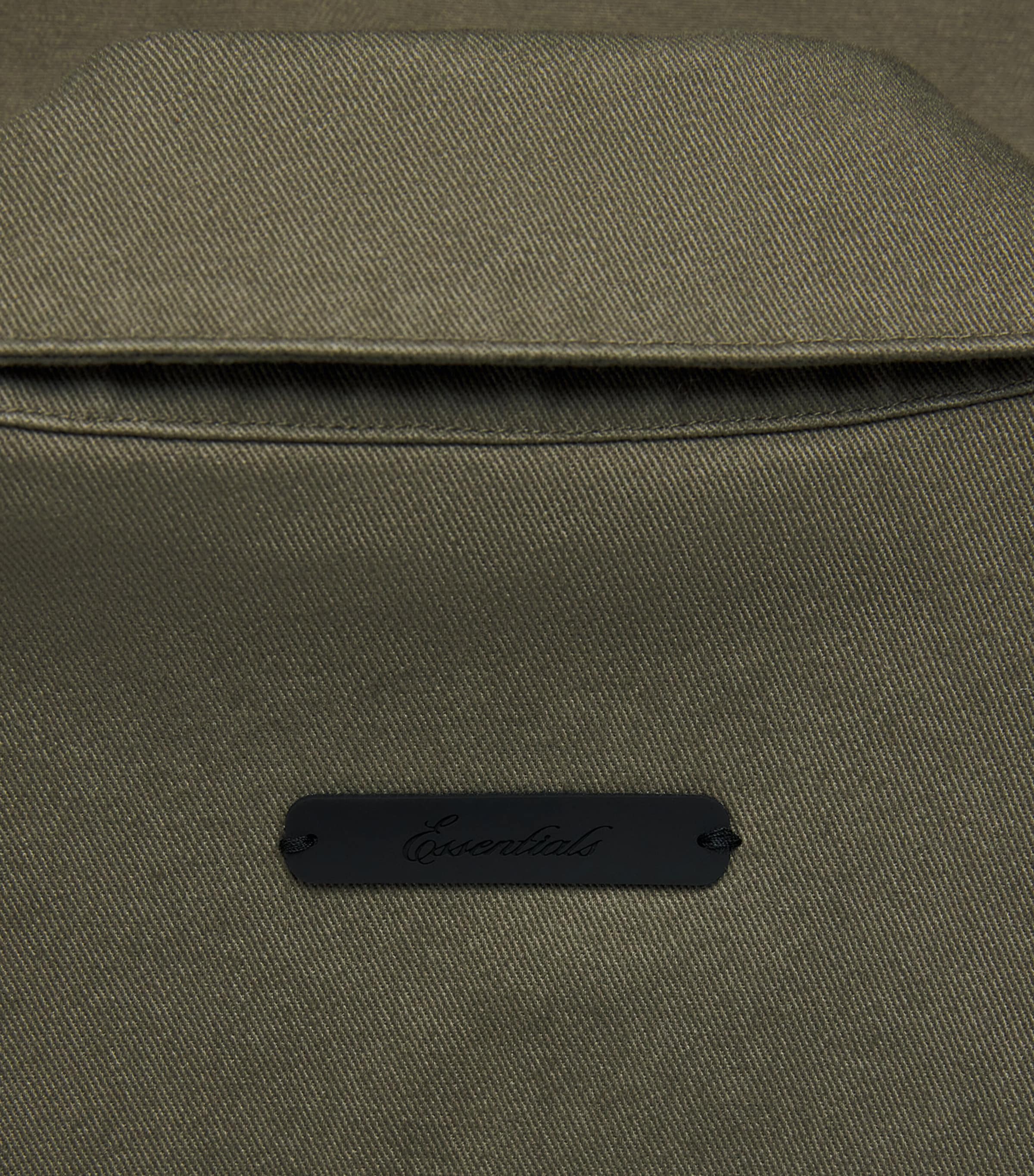 FEAR OF GOD ESSENTIALS Mens Cotton Twill Work Jacket Moss Image 6