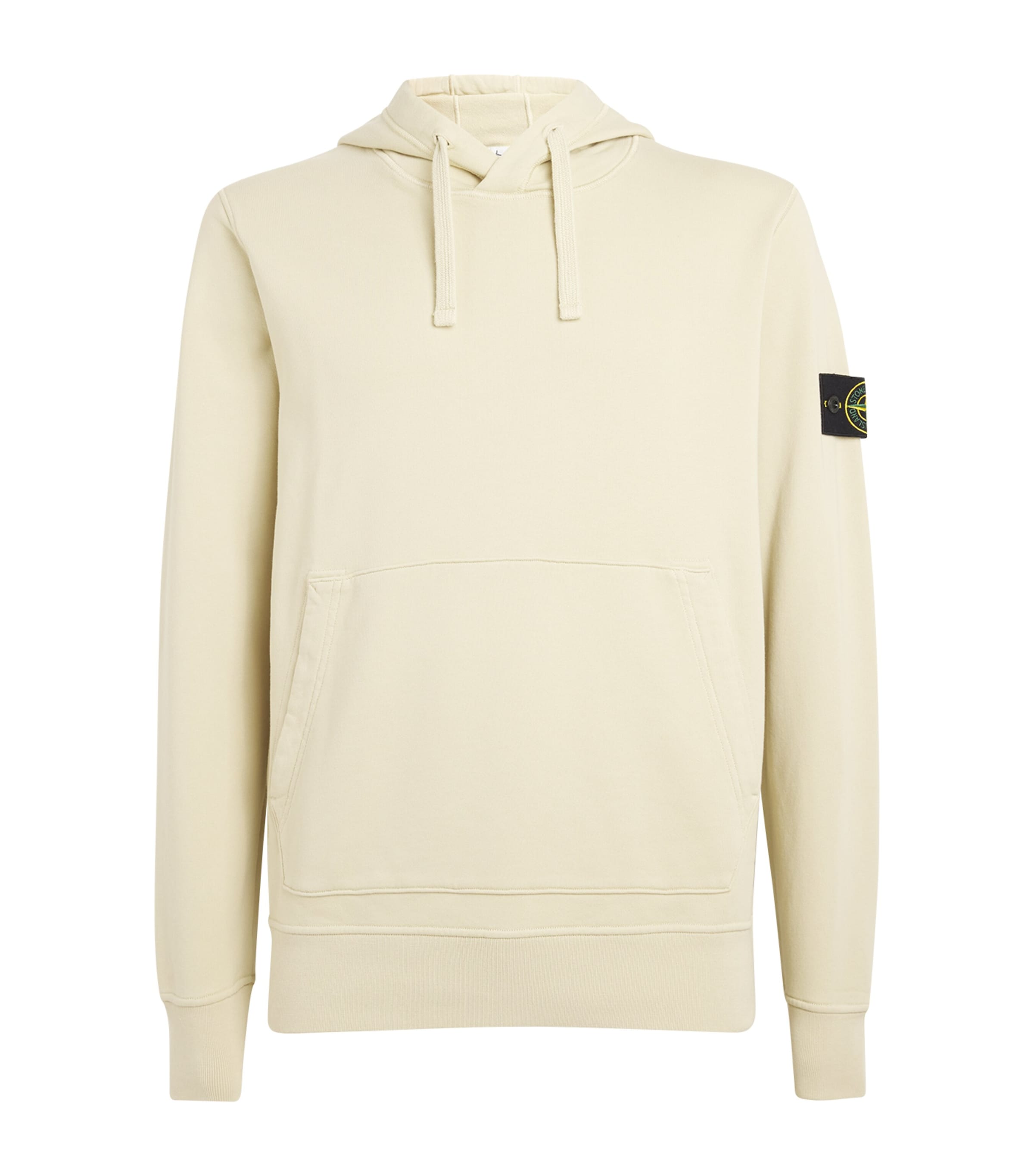 Shop Stone Island Compass Logo Hoodie In Grey