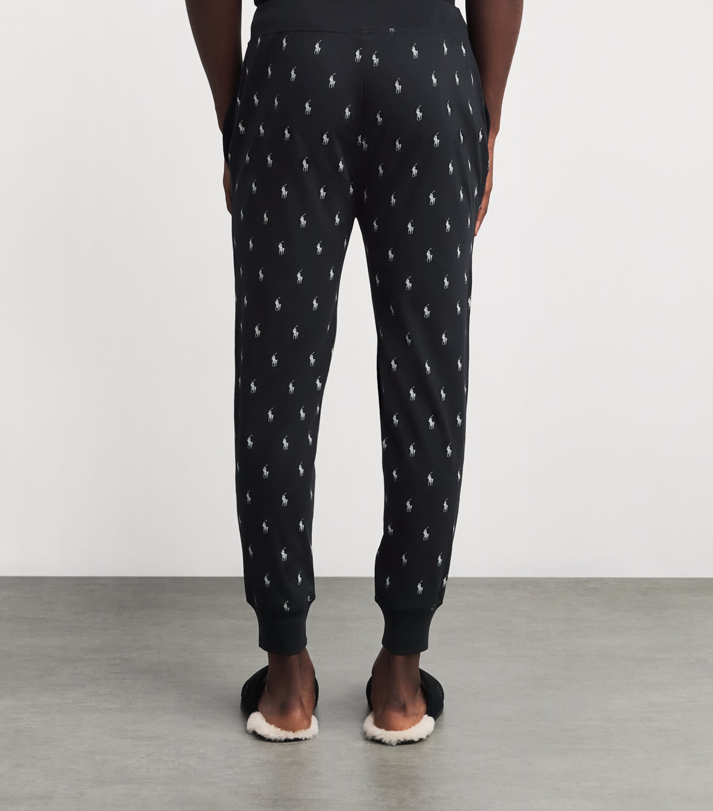 Cotton Polo Pony Pyjama Trousers POLO BLACK AOPP Image 3
