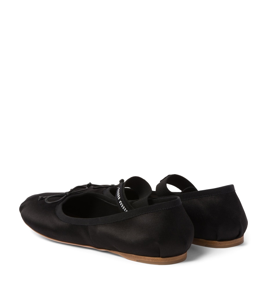 Satin Ballet Flats F0002 Image 2