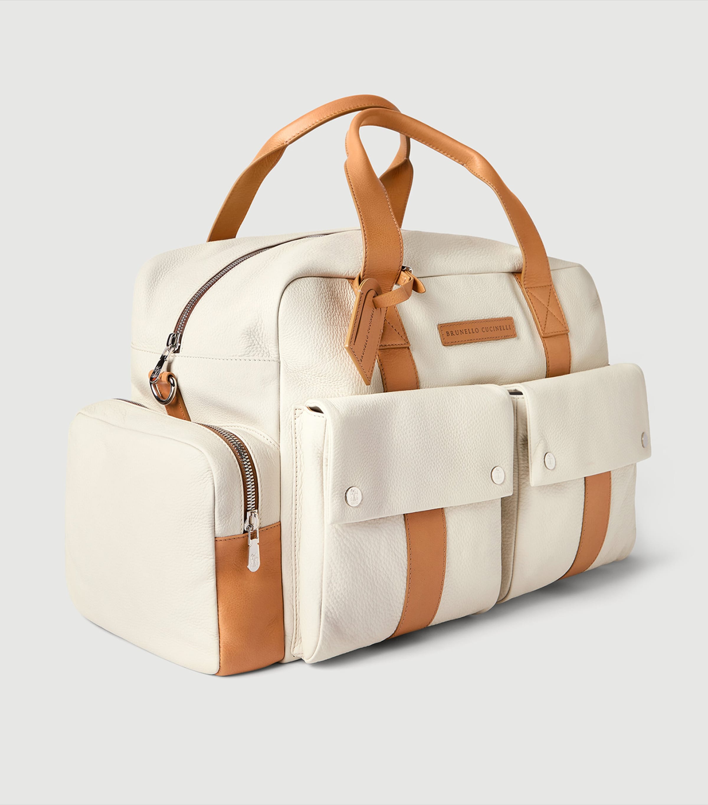 Brunello Cucinelli Grained Calfskin Leisure Bag Image 6