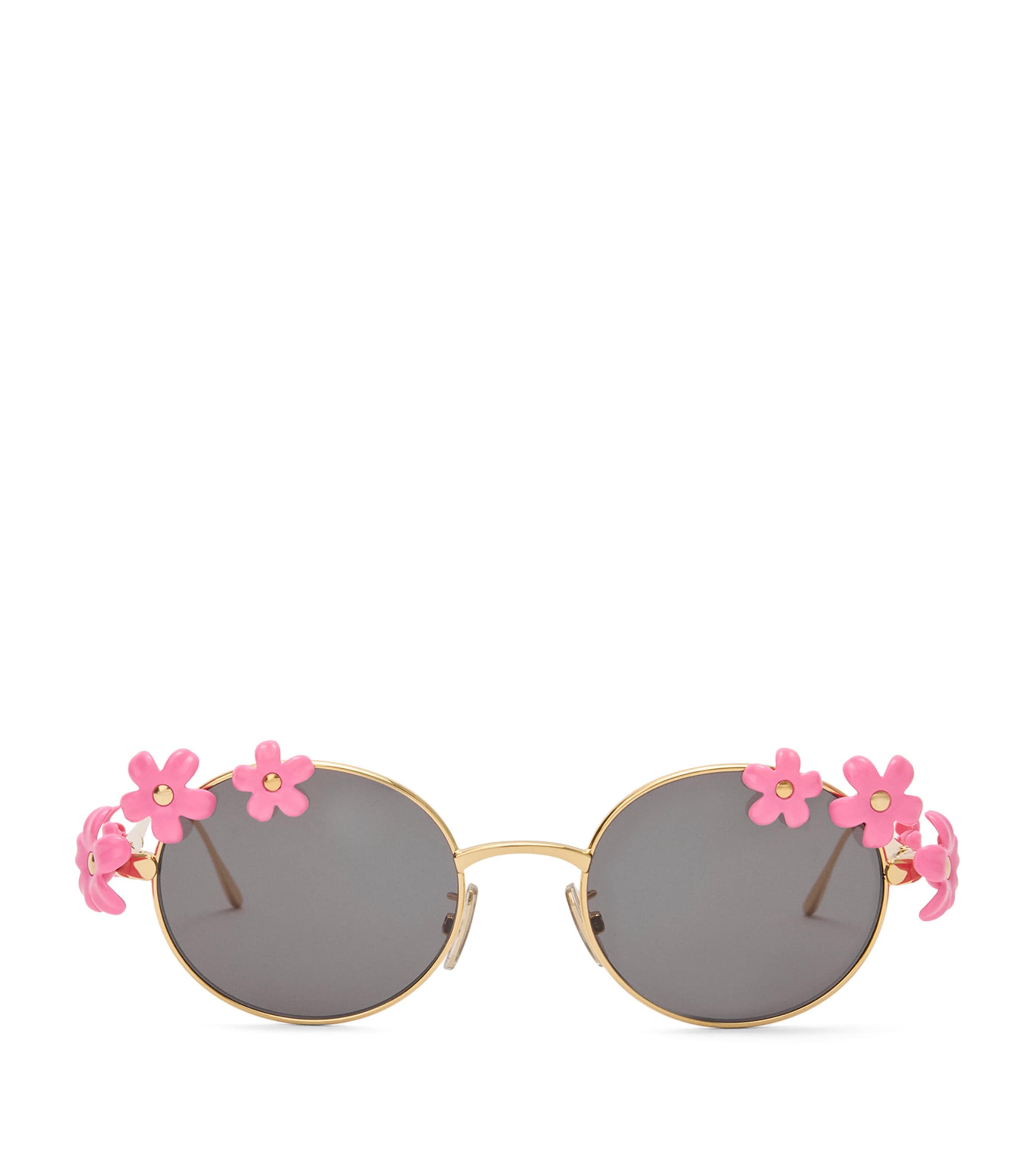 Loewe X Paula's Ibiza Metal Round Daisy Sunglasses