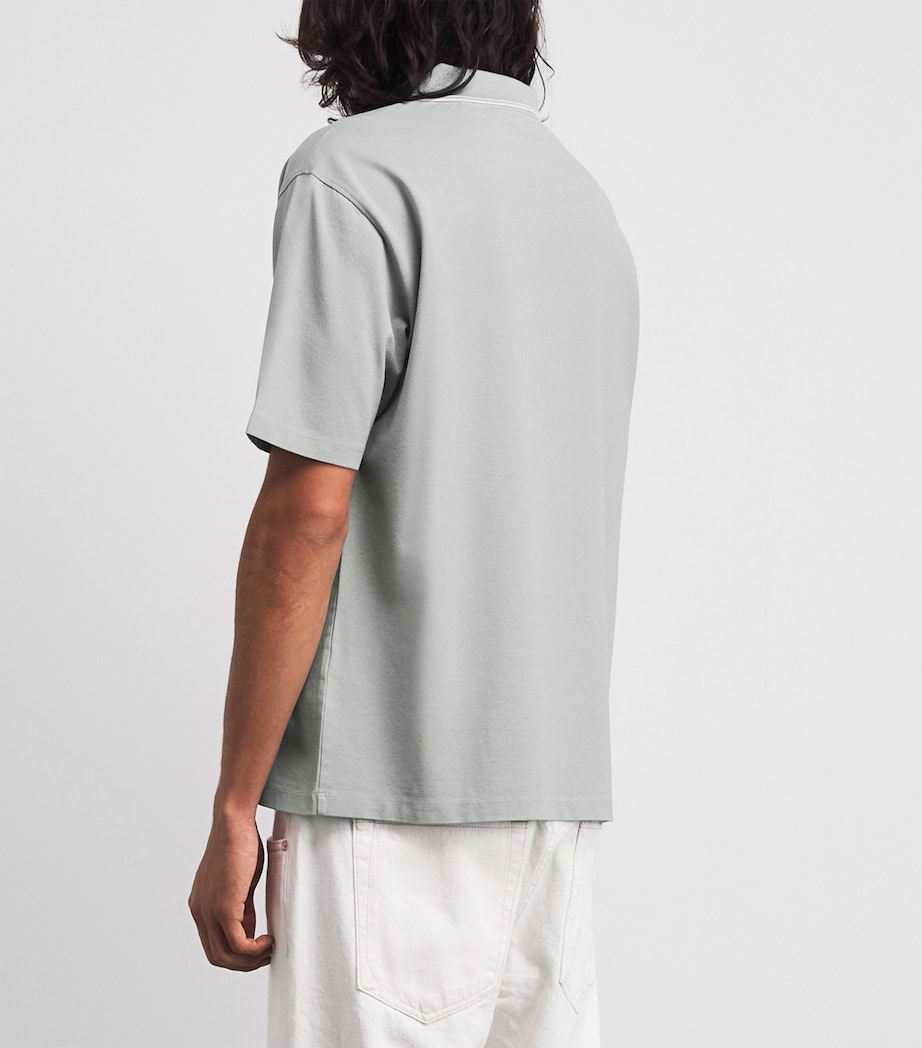 FRAME Mens Cotton Piqué Polo Shirt Palb Image 5
