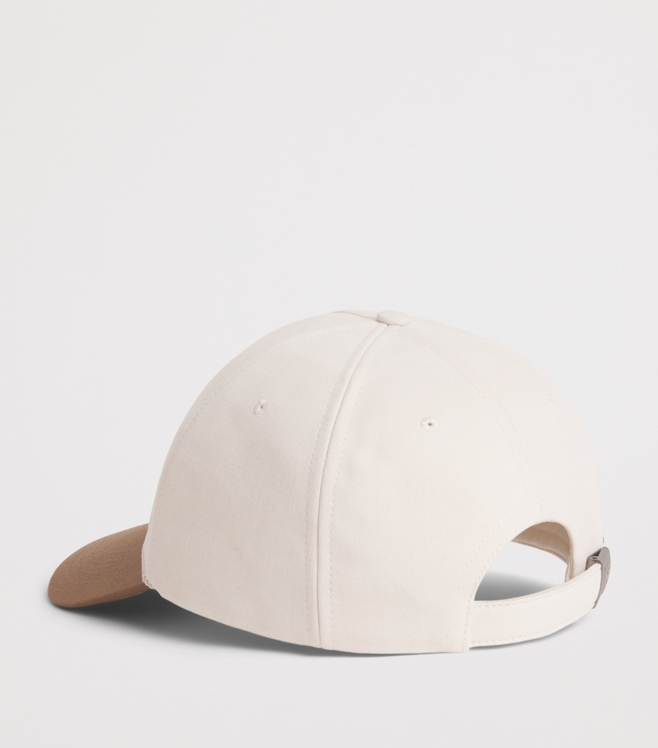 Ralph Lauren Purple Label x Wimbledon Silk Baseball Cap Cream Image 3