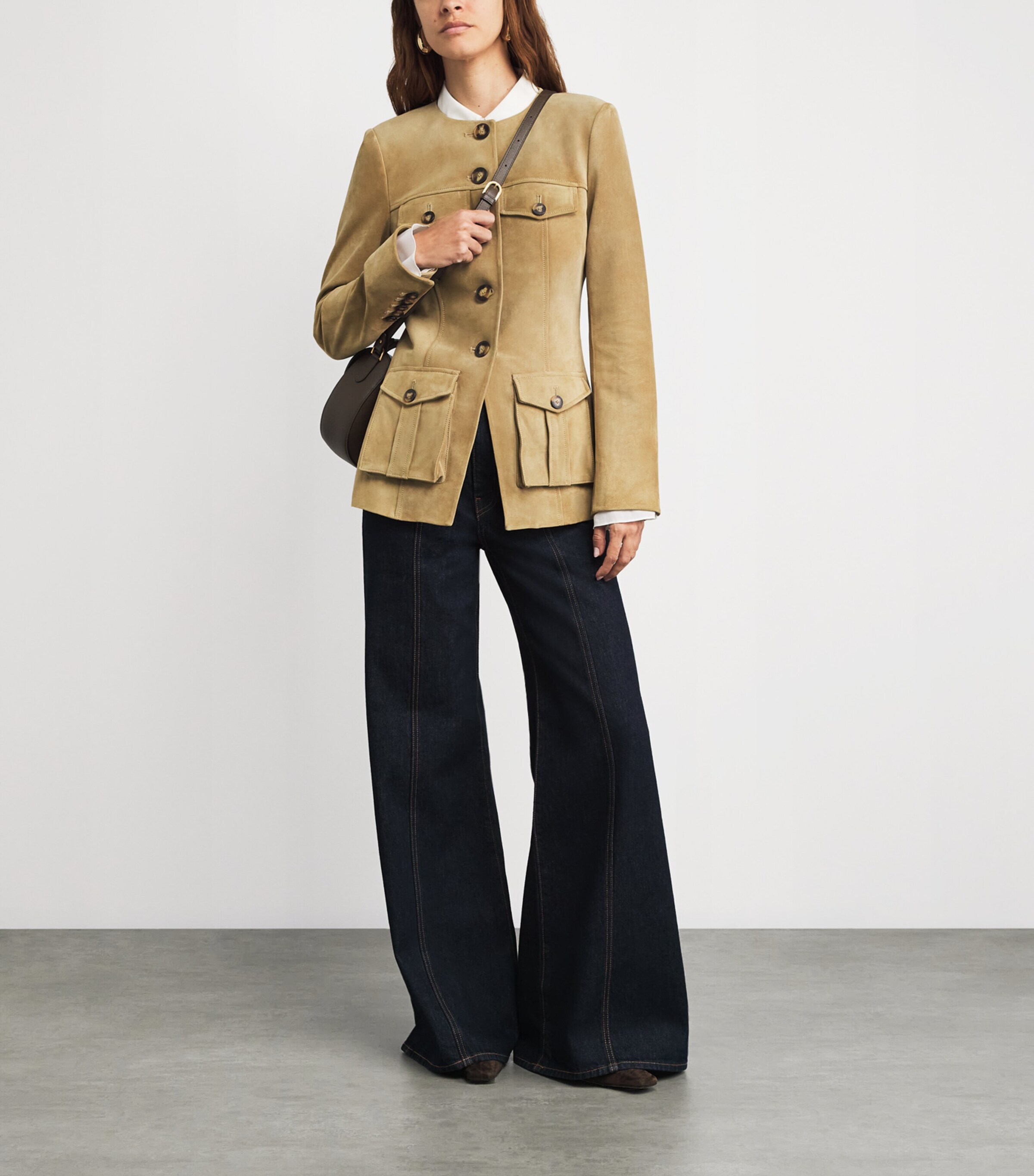 Suede Orrin Jacket DESERT KHAKI Image 2