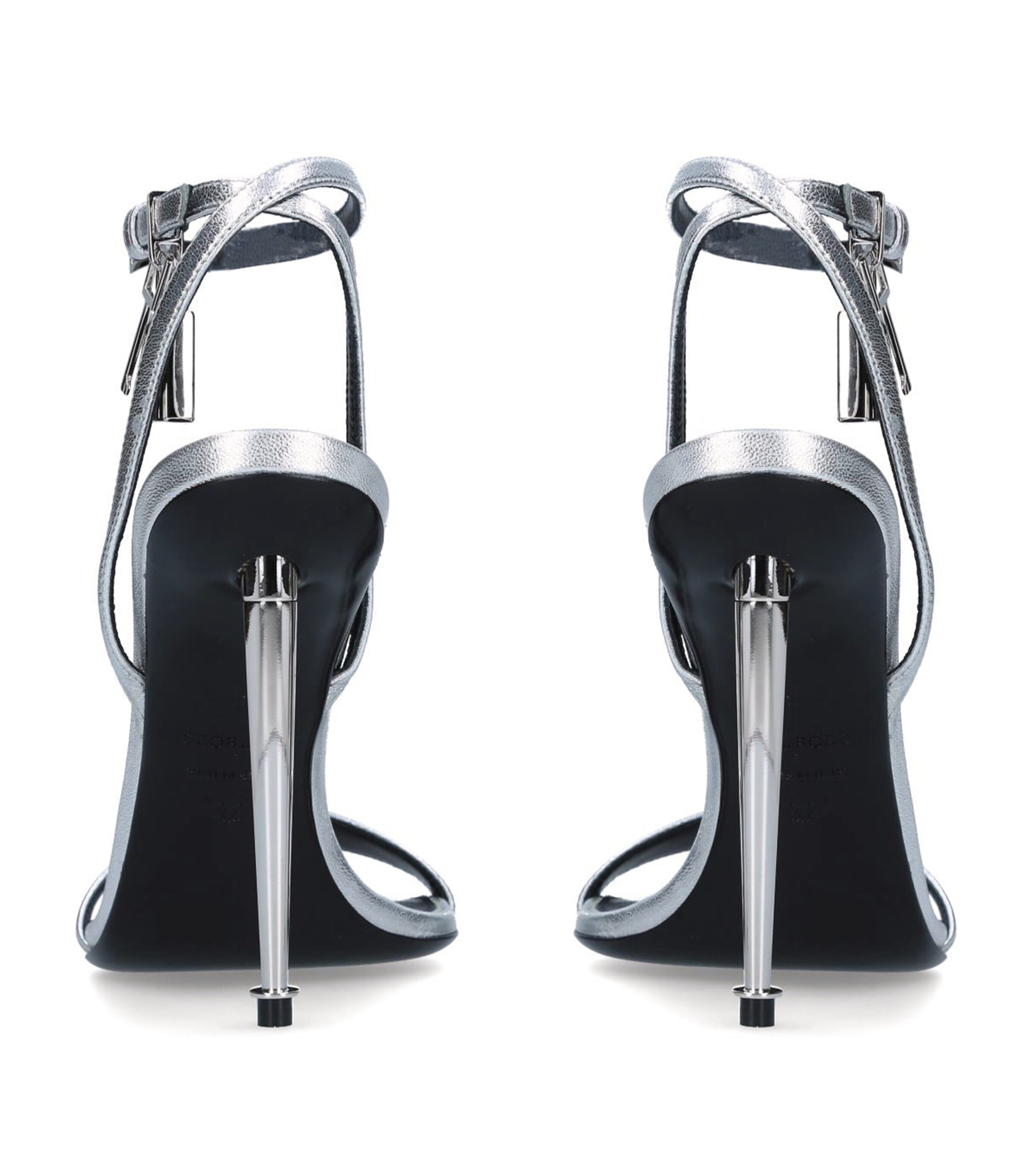 Leather Padlock Sandals 105 SILVER Image 2