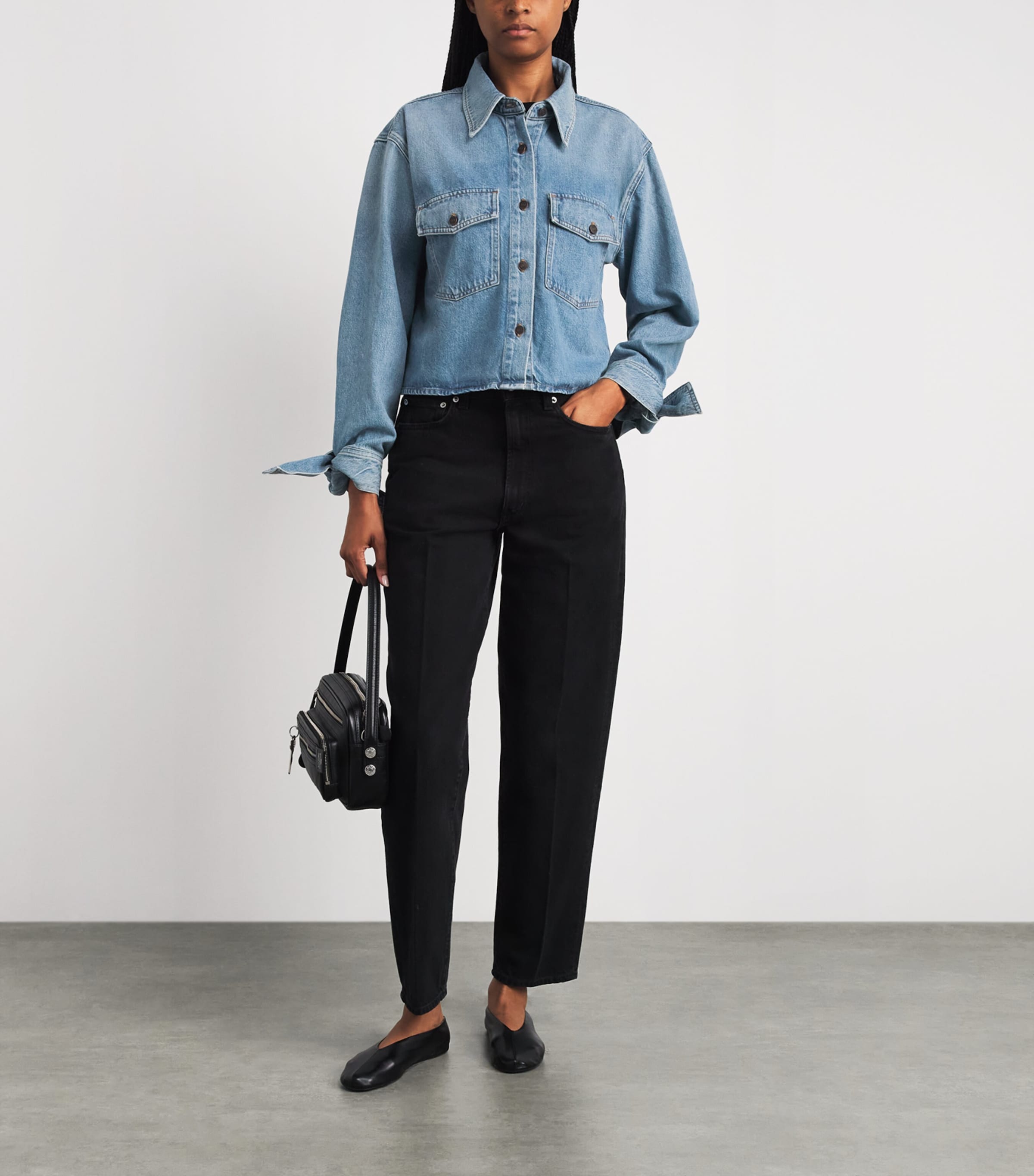 AGOLDE Womens Hewitt Denim Shirt Indx Index Image 2