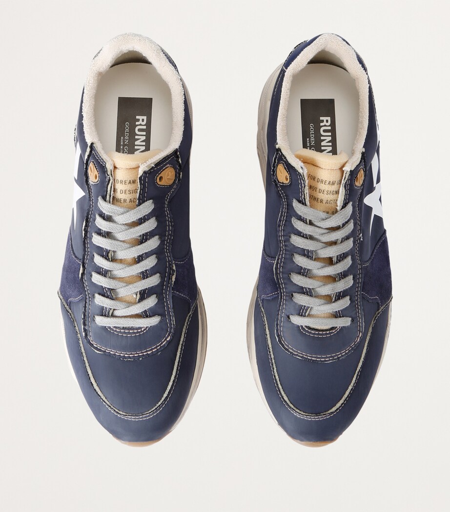 Suede Running Sole Sneakers BLUE OTHER Image 4