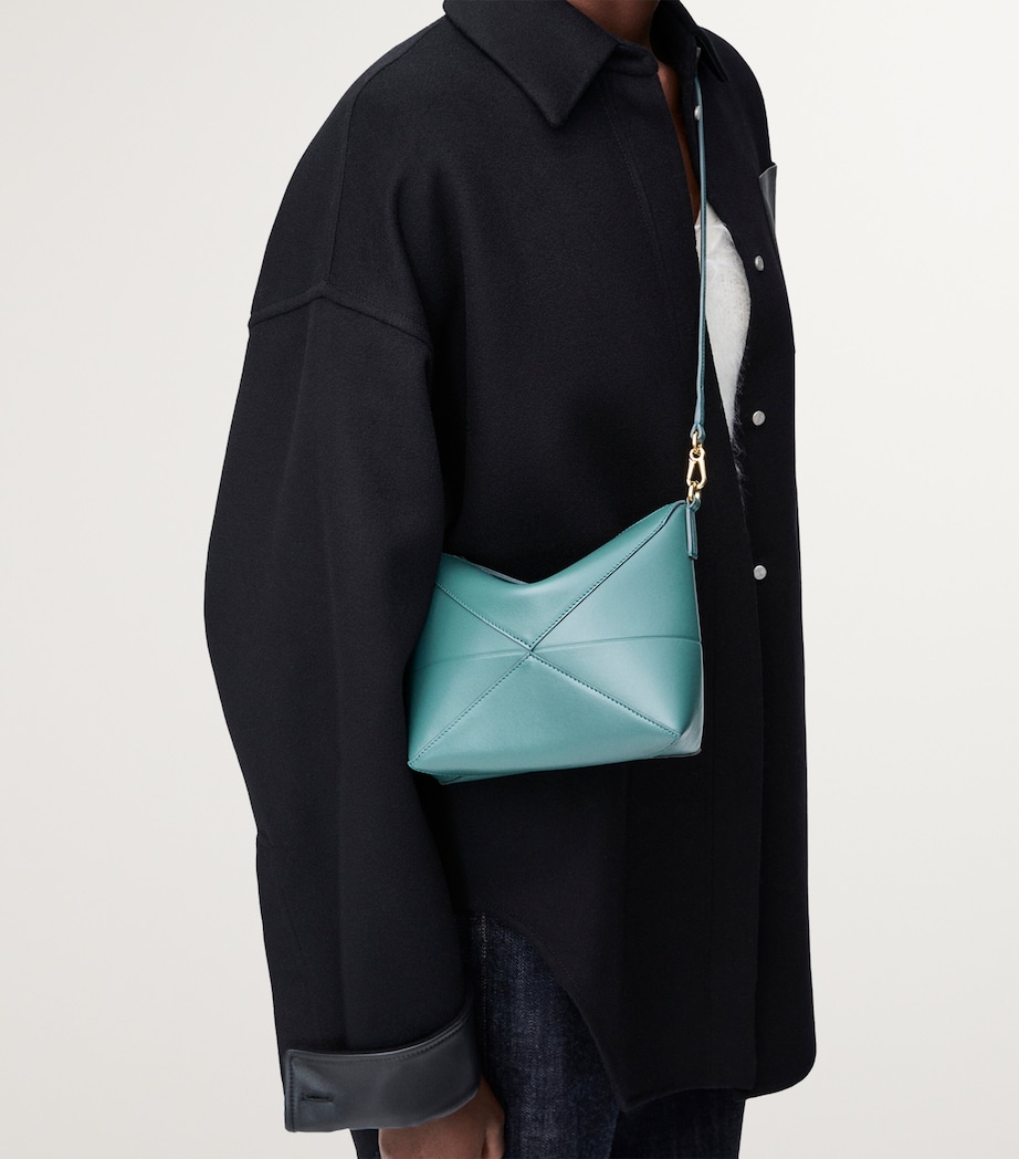 LOEWE Leather Puzzle Pouch Bag Vetiver Image 9