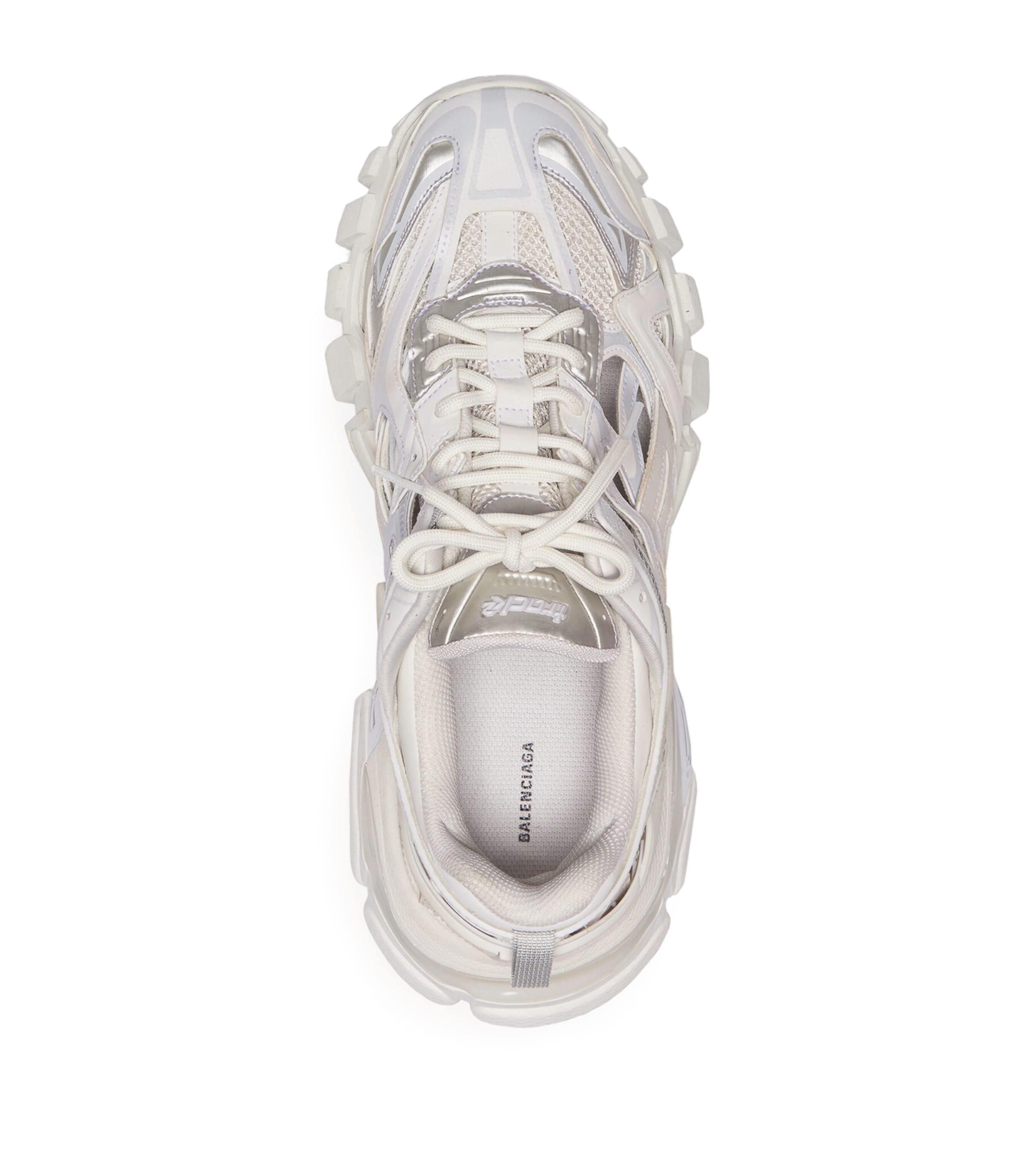 BALENCIAGA track2 スニーカー シルバー ホワイト24.5cm Balenciaga White Track.2 Sneakers | Harrods UK