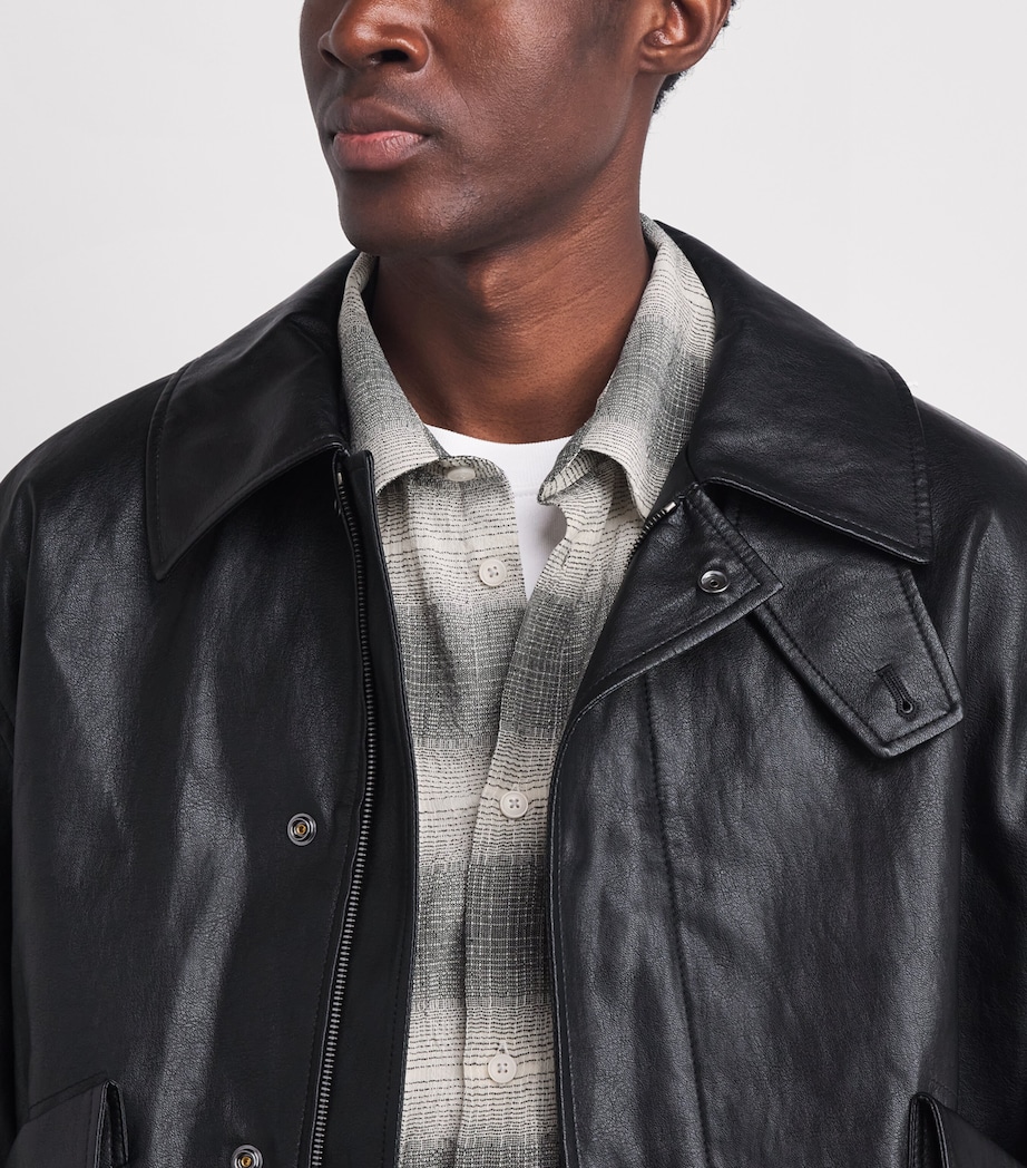 Won Hundred Mens Check Pete Shirt Black Comb. Image 3