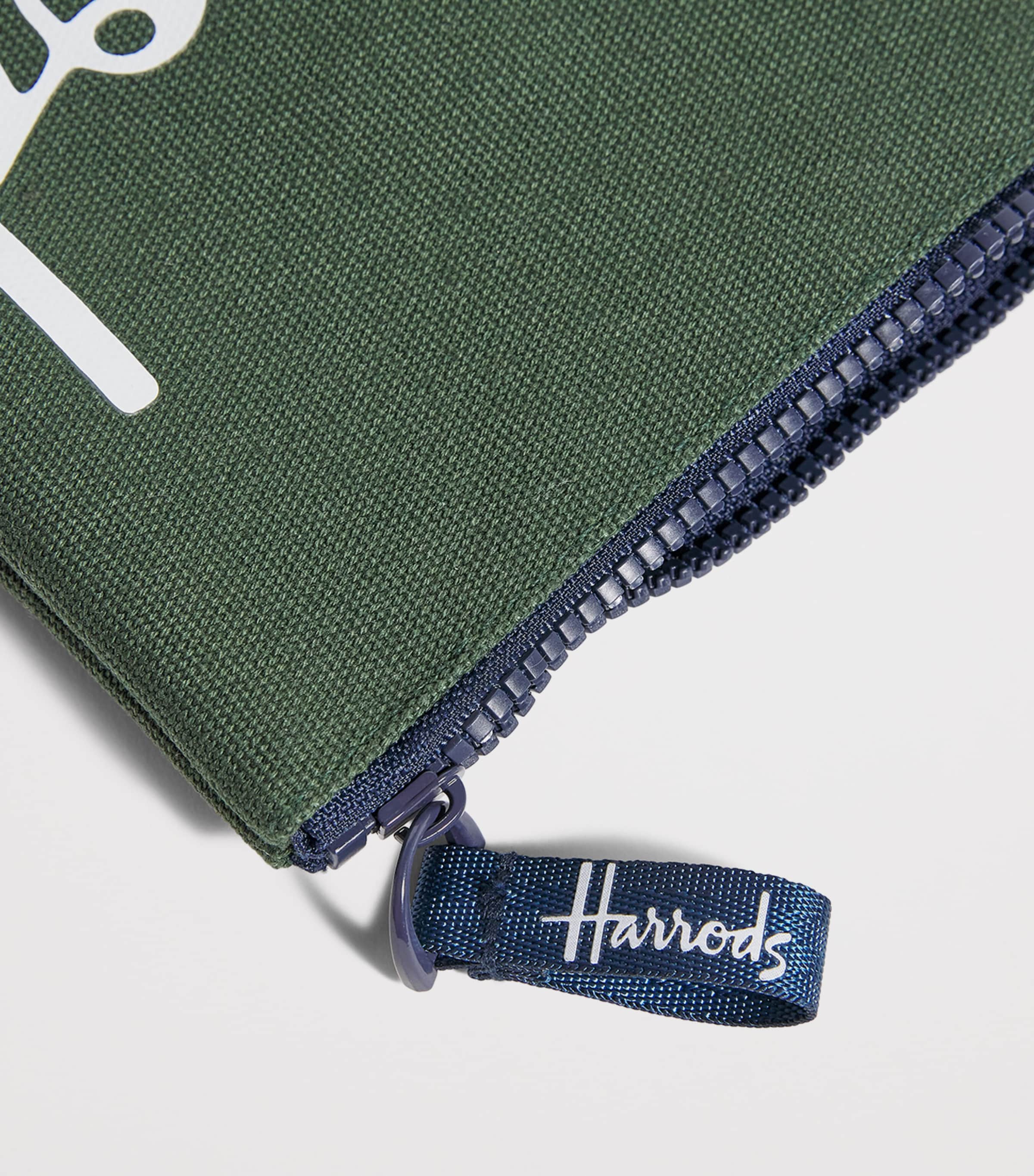 Small Cotton Logo Pouch DARK GREEN Image 4