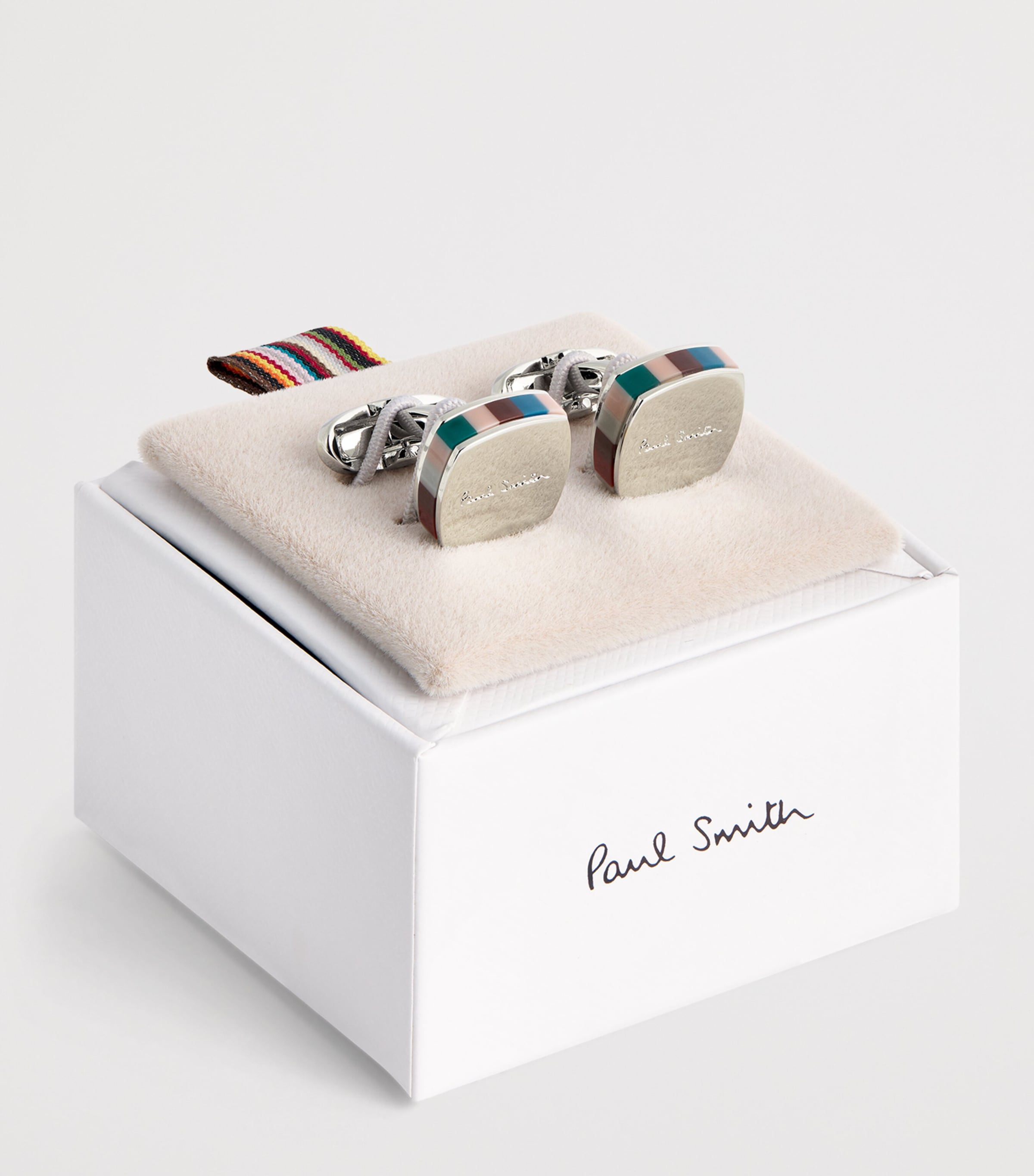Resin Stripe Cufflinks MULTICOLOUR Image 3