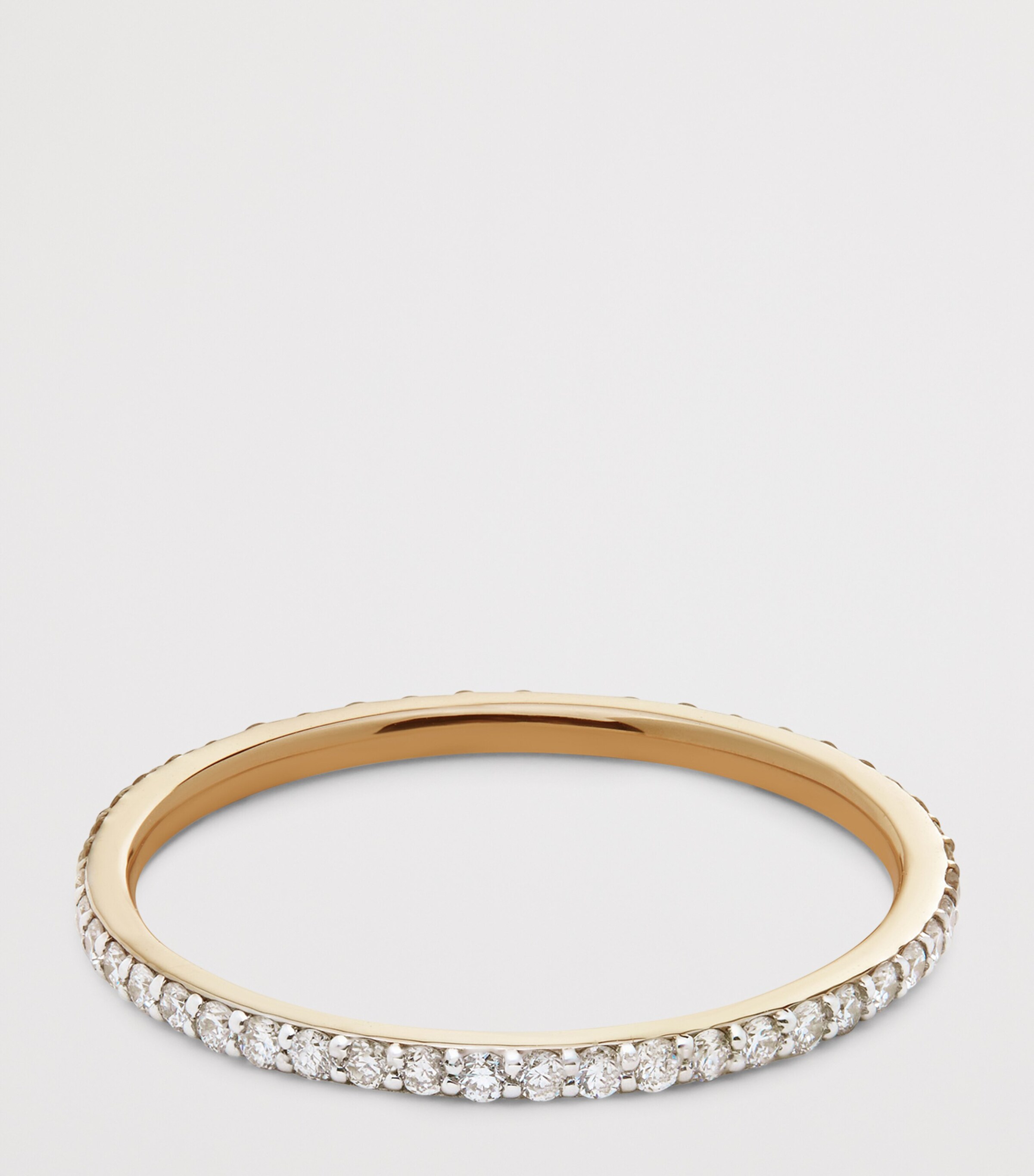 Monica Vinader Gold and Diamond Essentials Ring Solid Gold Image 3