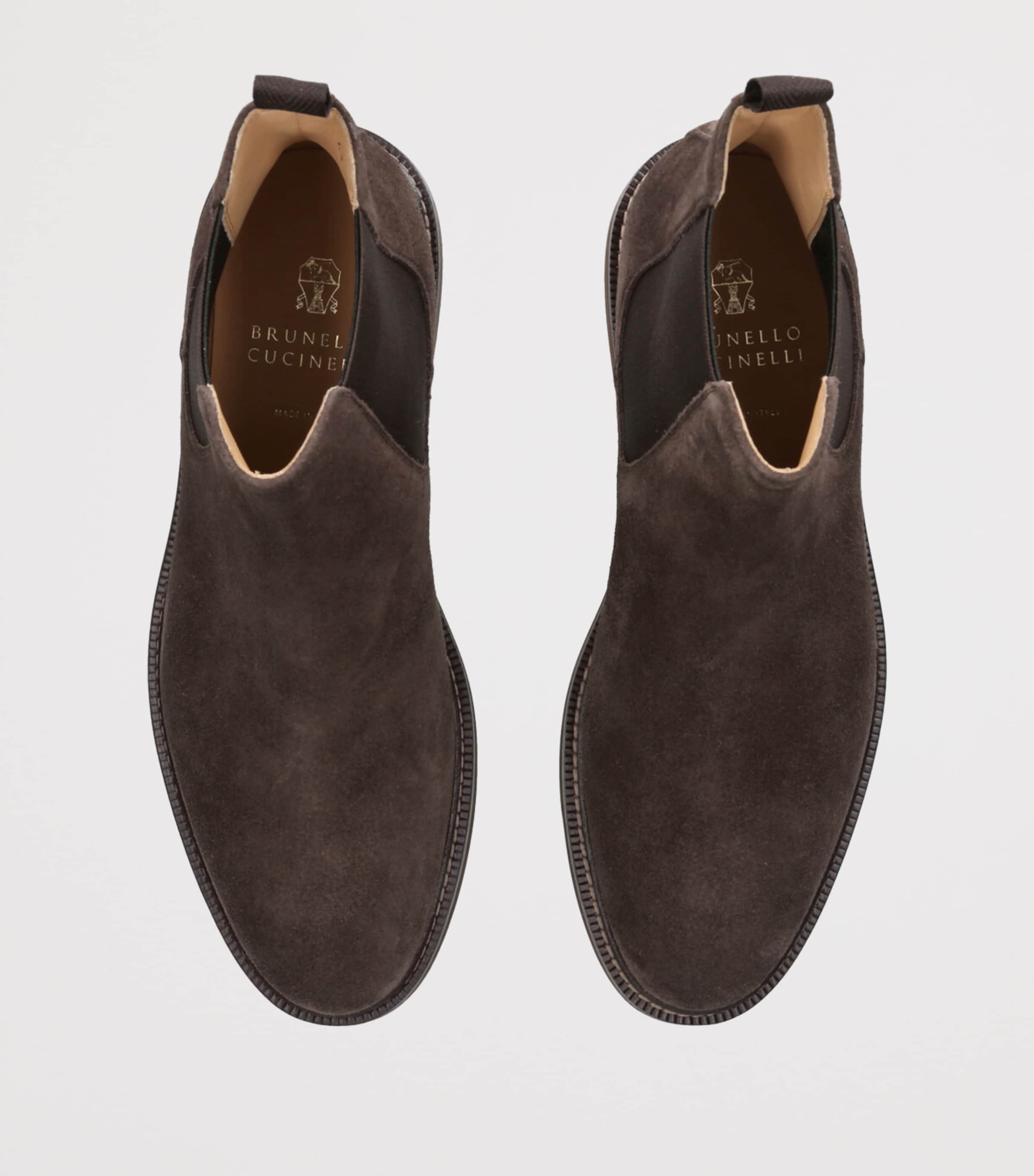 Suede Chelsea Boots BEIGE Image 4