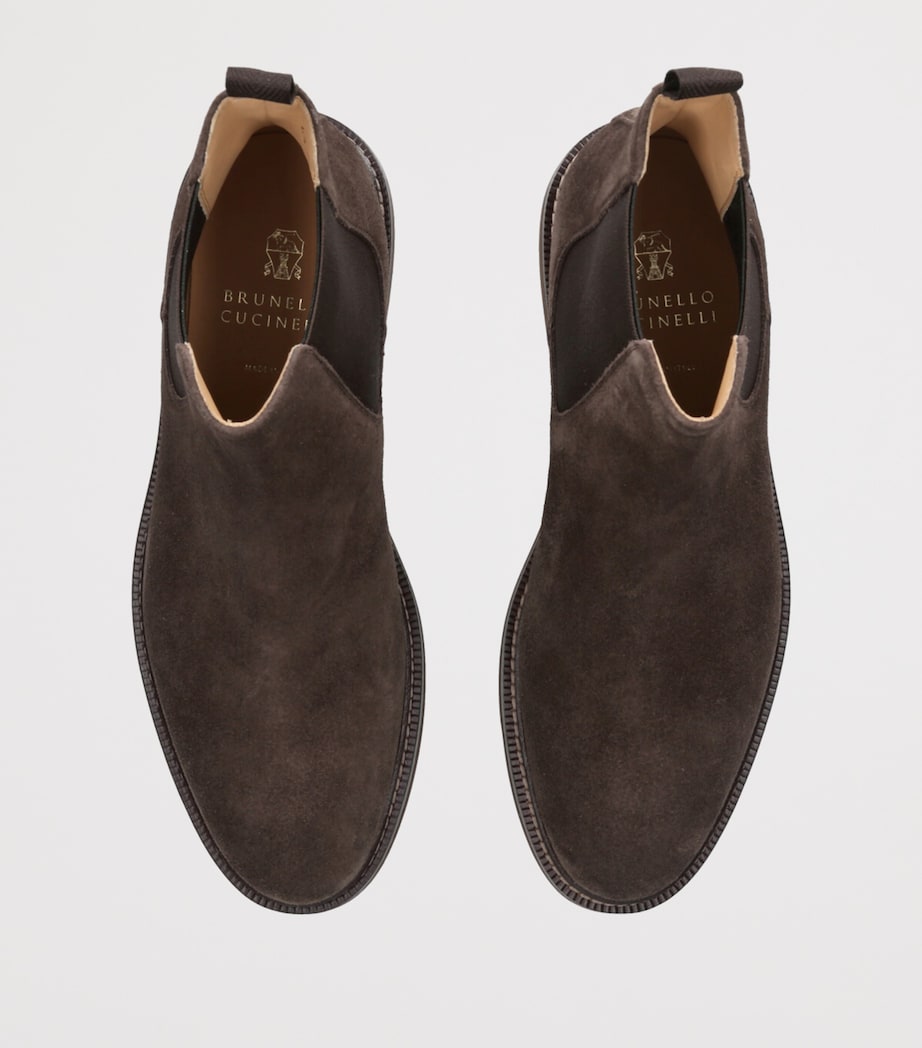 Suede Chelsea Boots BEIGE Image 4