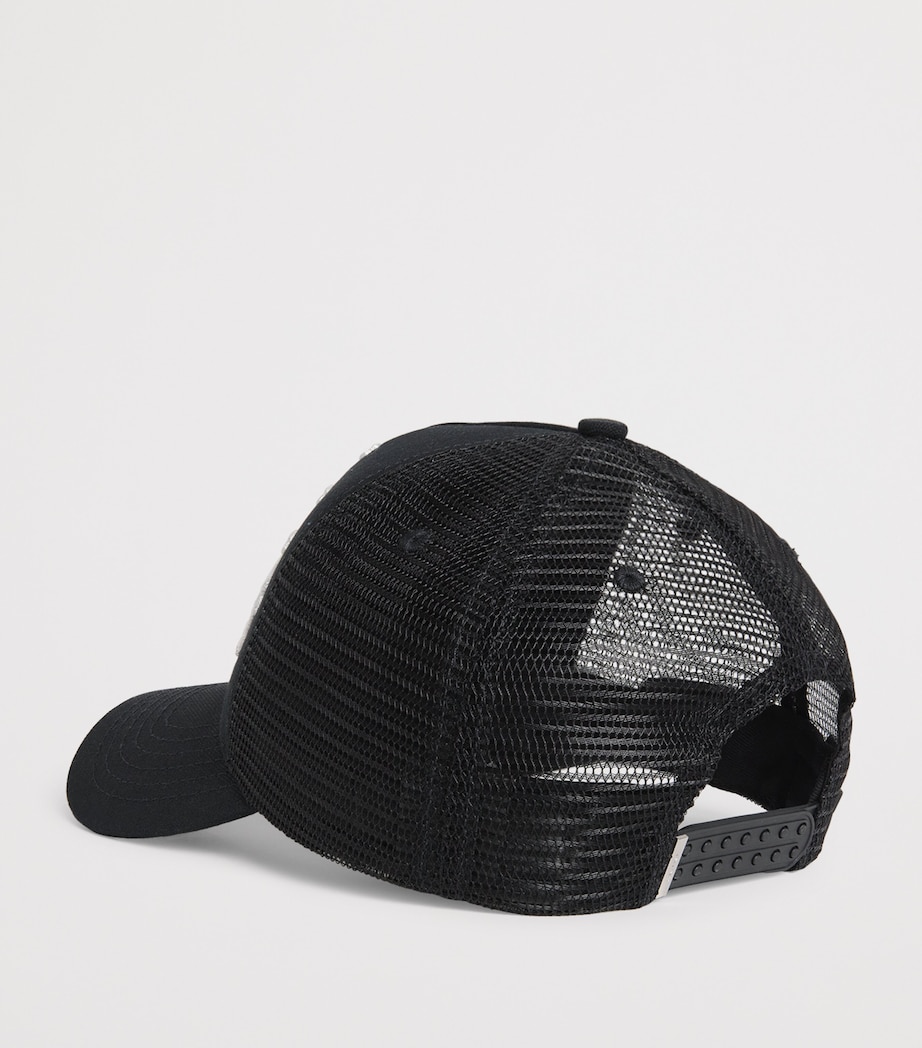 AMIRI Stacked Bones Trucker Hat Black Image 3