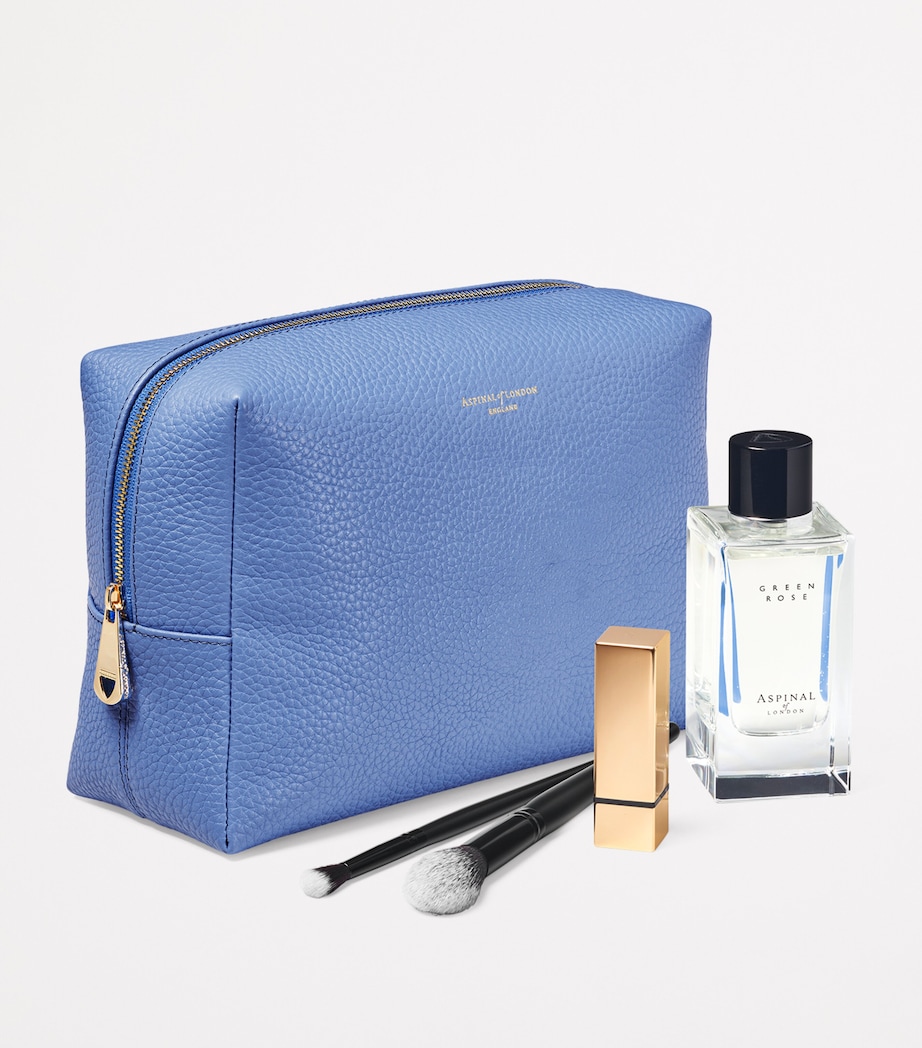 Leather London Wash Bag CAPRI BLUE Image 2