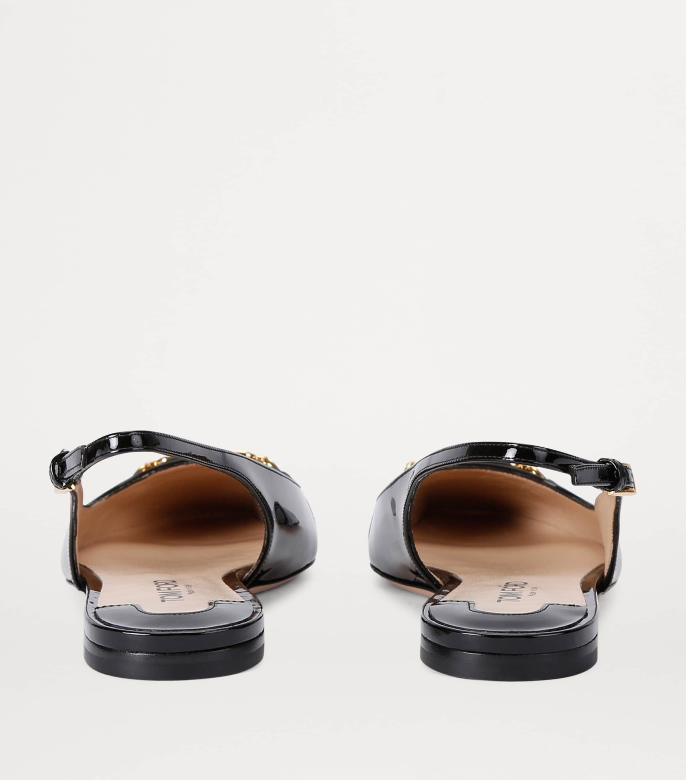 Patent Leather Whitney Slingbacks BLACK Image 2