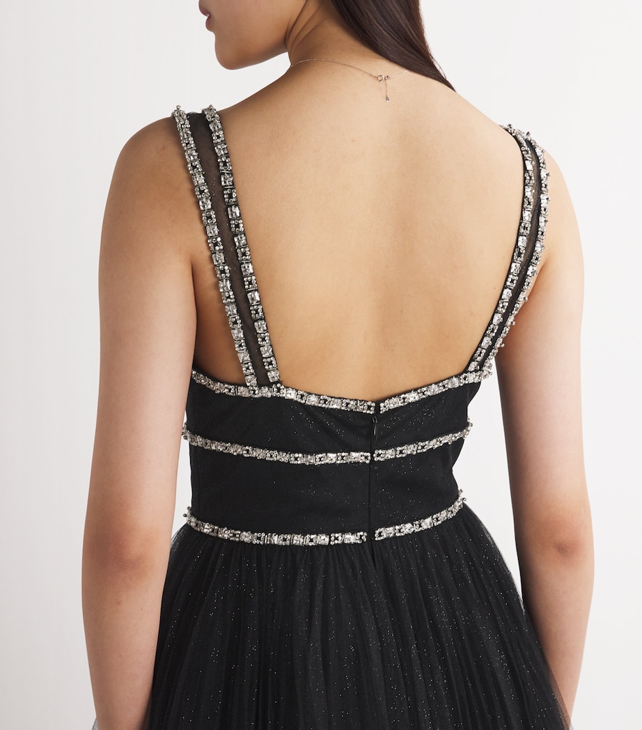 Chiffon Embellished Cybele Gown LIQUORICE 2033 Image 4