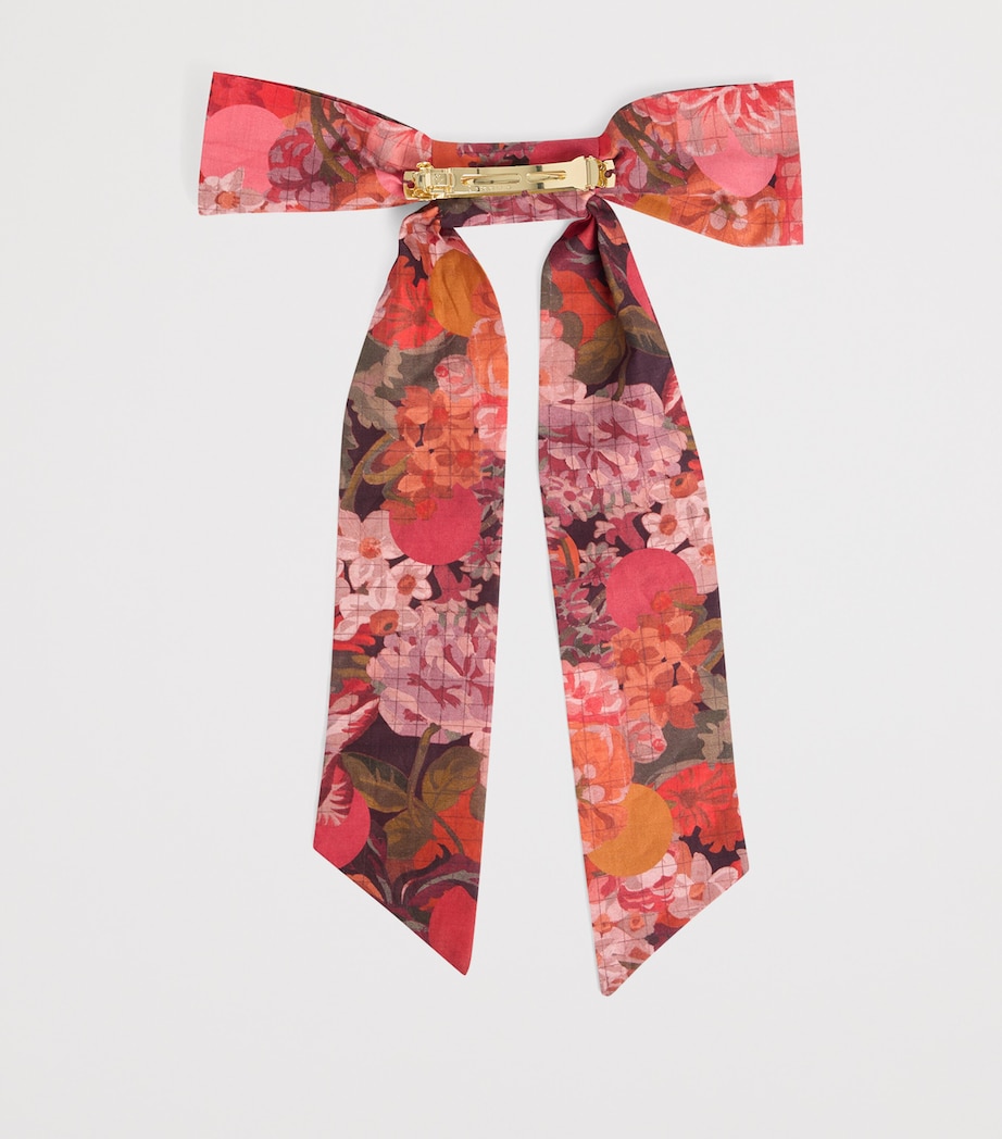 Printed Bow Hair Clip FL FRAMBOISE Image 2