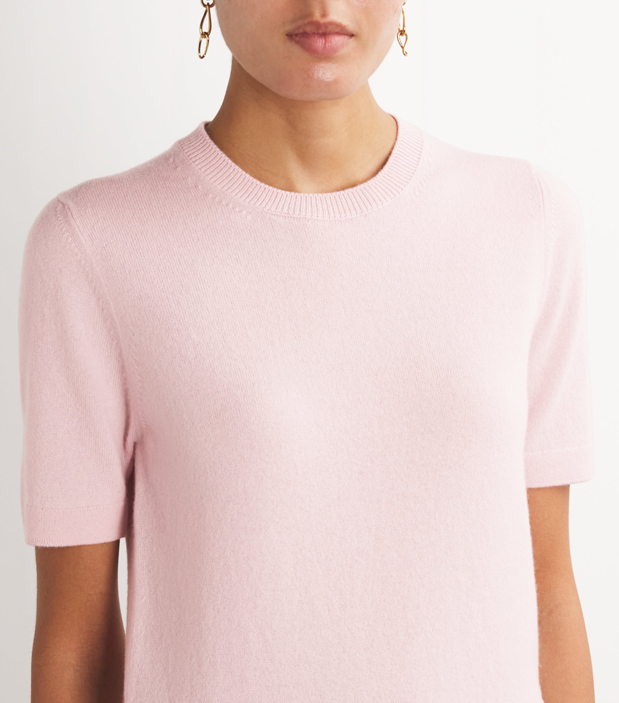 Cashmere T-Shirt Sweater CHERRY BLOSSOM Image 6
