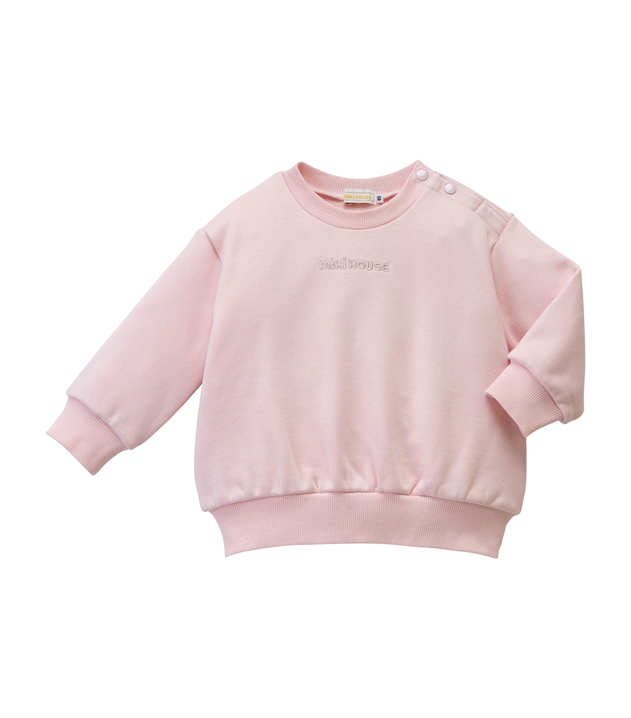 Miki House Kids' Logo-embossed Sweatshirt In Pink