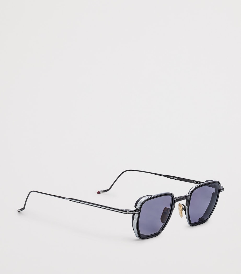 Jacques Marie Mage Metal Atkins Sunglasses Corbeau Image 2