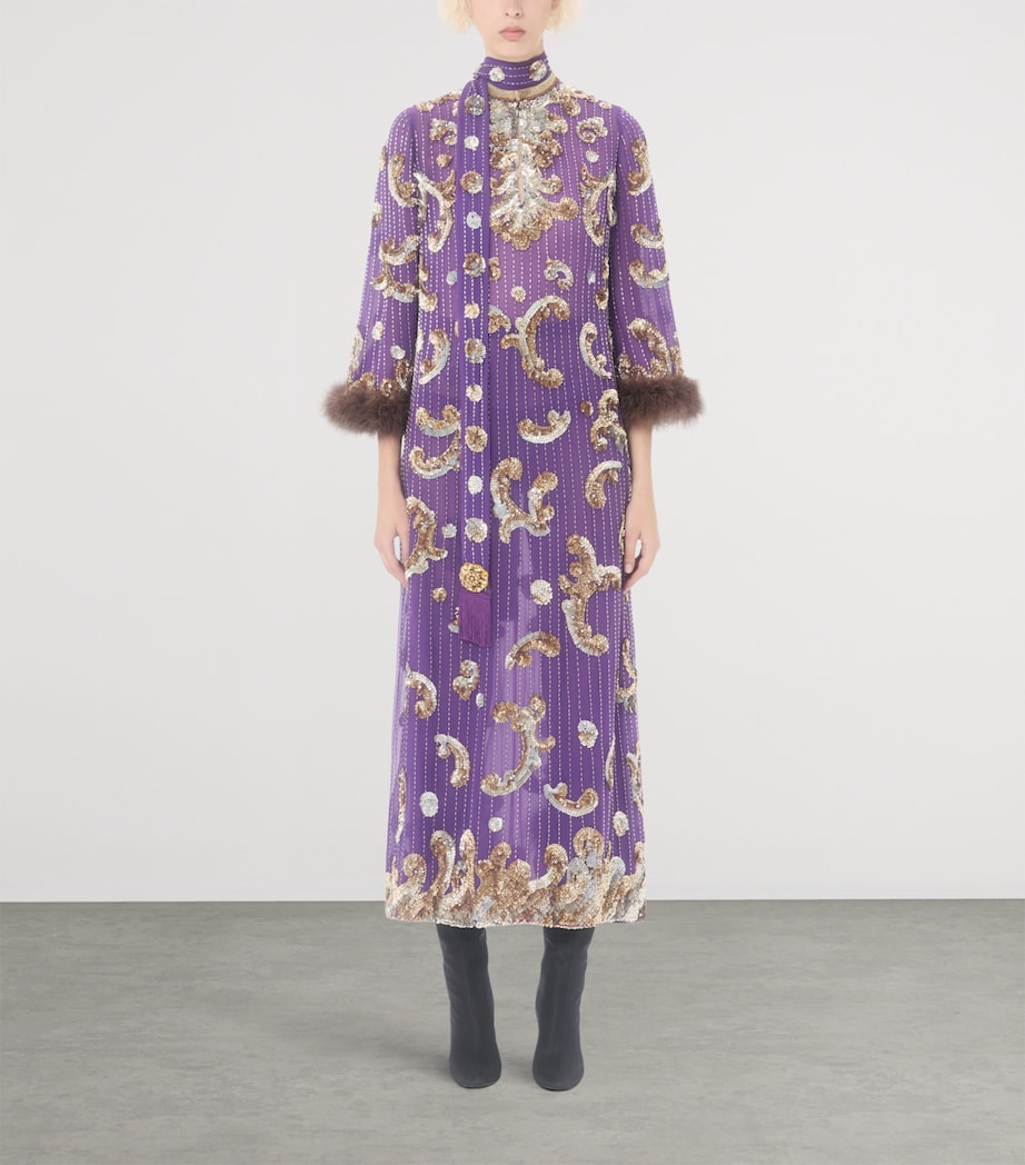 Silk Embellished Dress DDE Image 2