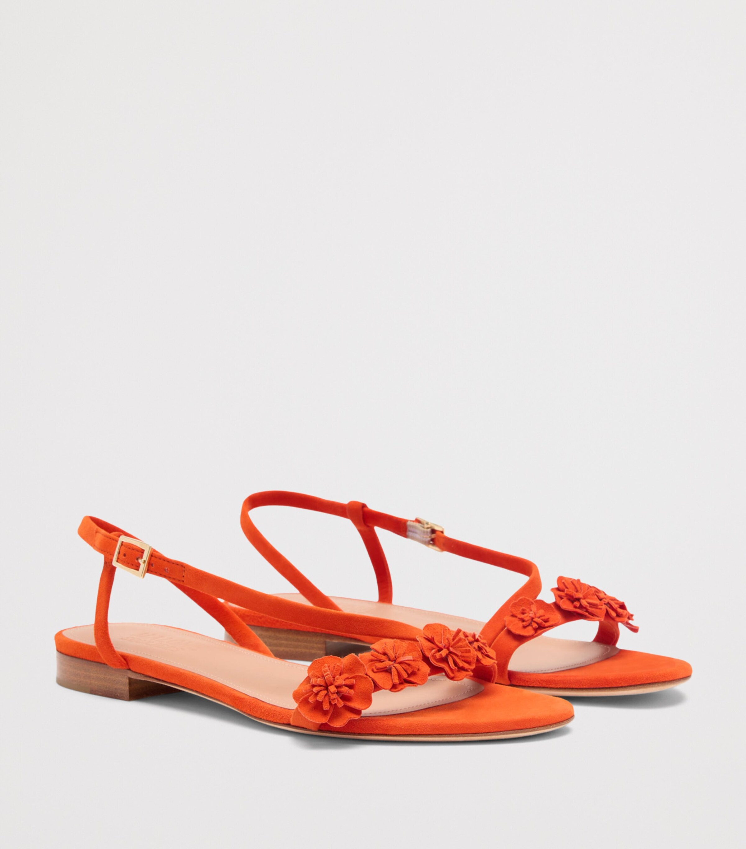 Malone Souliers Suede Serra Sandals Marigold Image 3