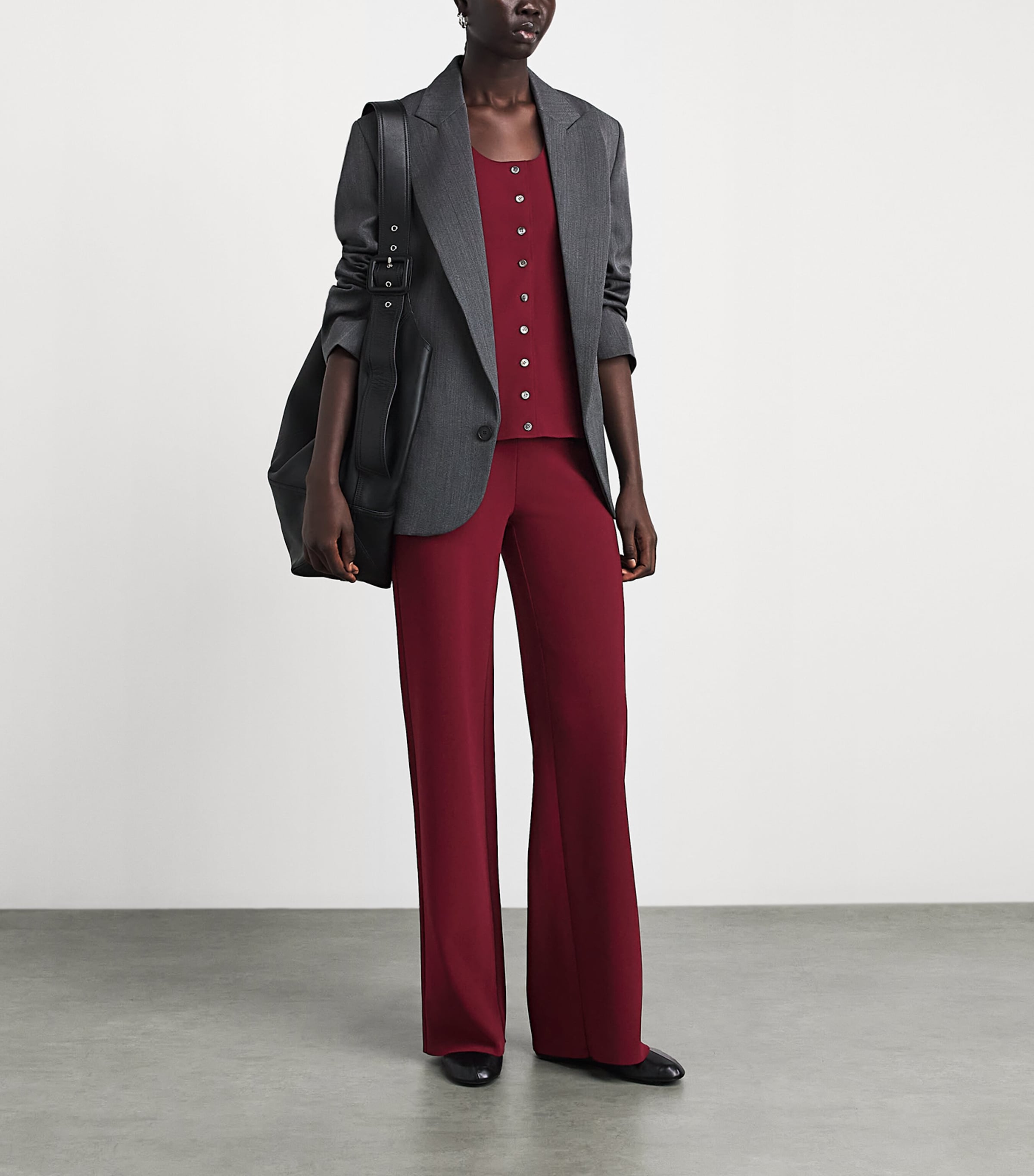 Birrot Womens Lay 3 Waistcoat Burgundy Image 2