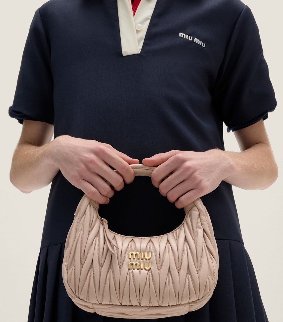 Matelassé Leather Wander Top-Handle Bag F0236 Image 2