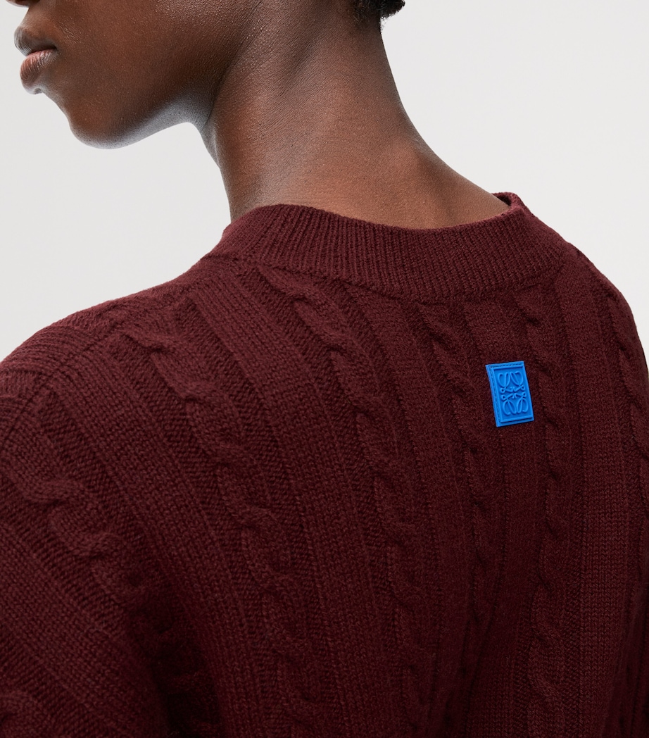 Wool Colour-Block Layered-Effect Sweater GREEN/RED/MULTICOLOR Image 5