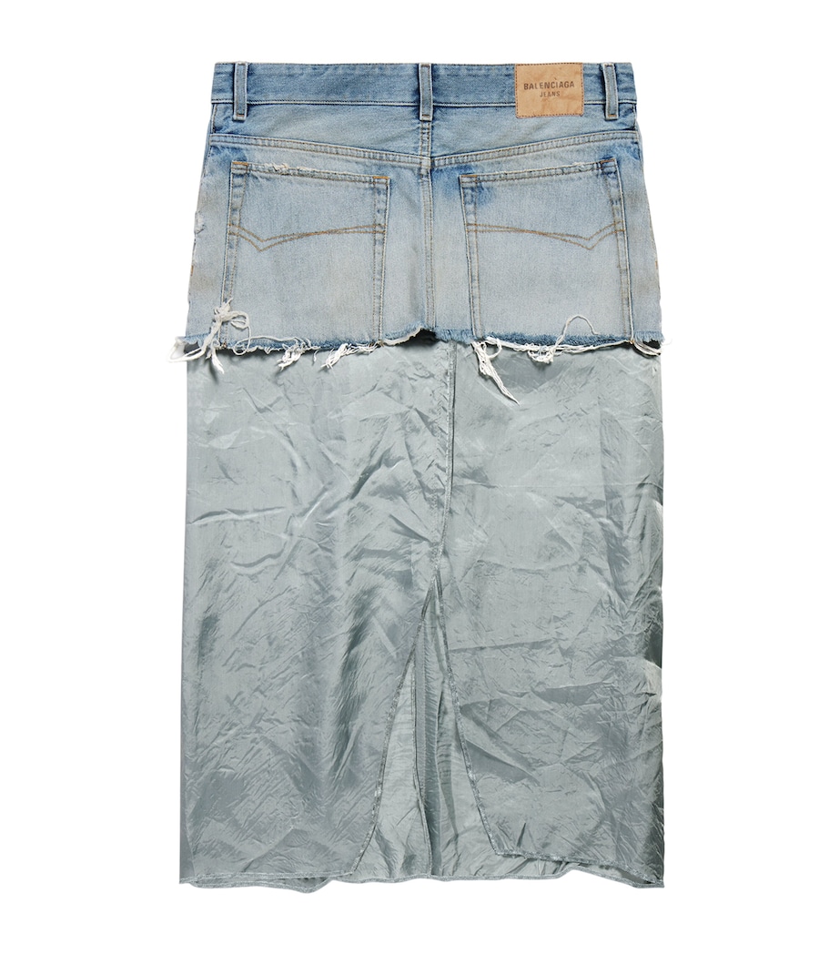 Ripped Off Denim Midi Skirt 4200 Image 3