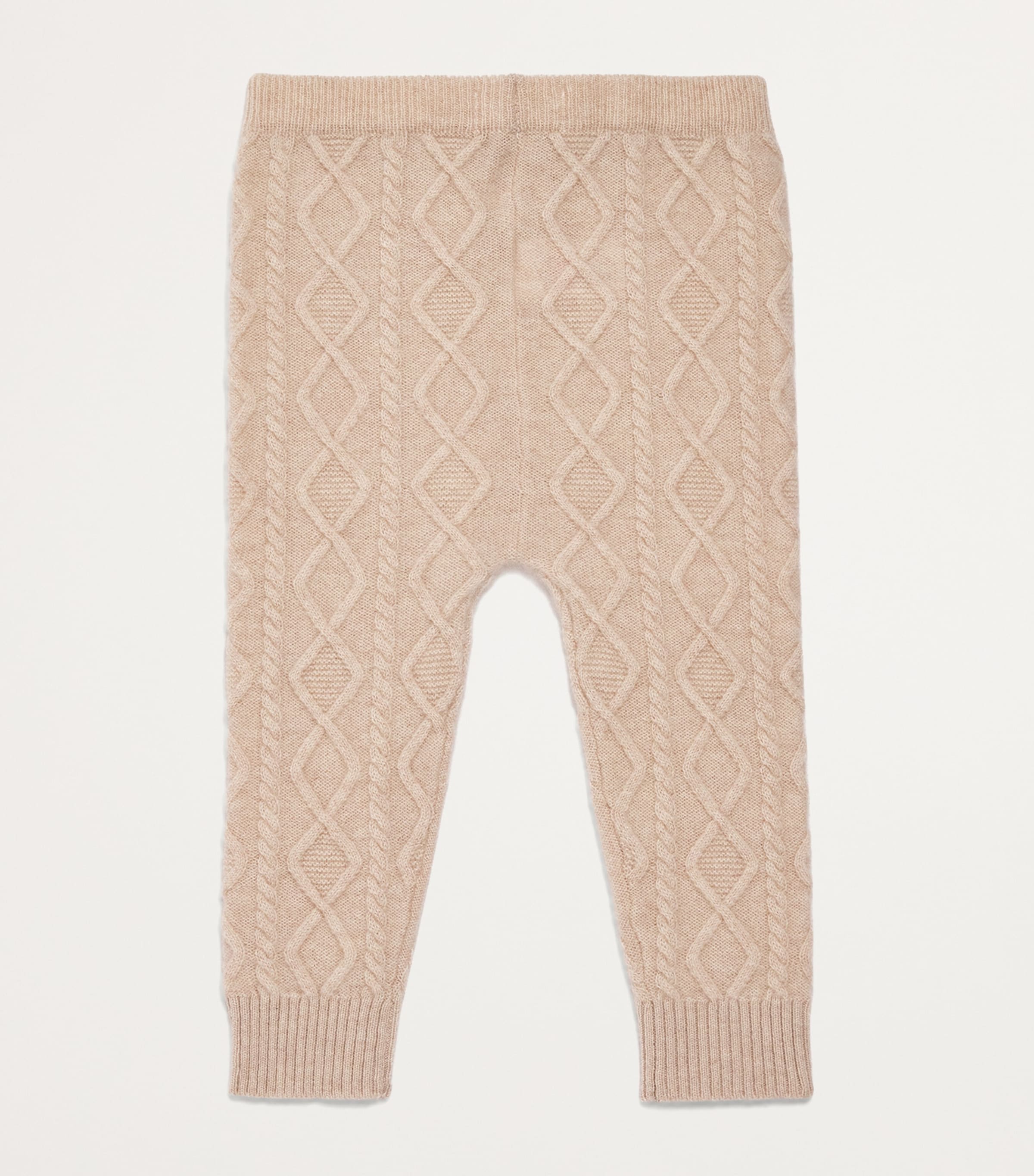 Cashmere Cable-Knit Trousers (0-24 Months) BEIGE Image 2