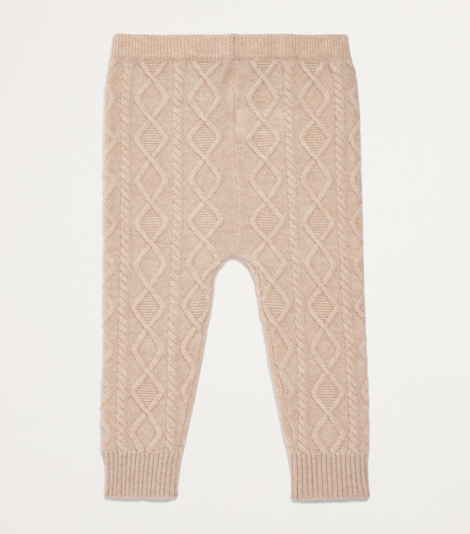 Cashmere Cable-Knit Trousers (0-24 Months) BEIGE Image 2
