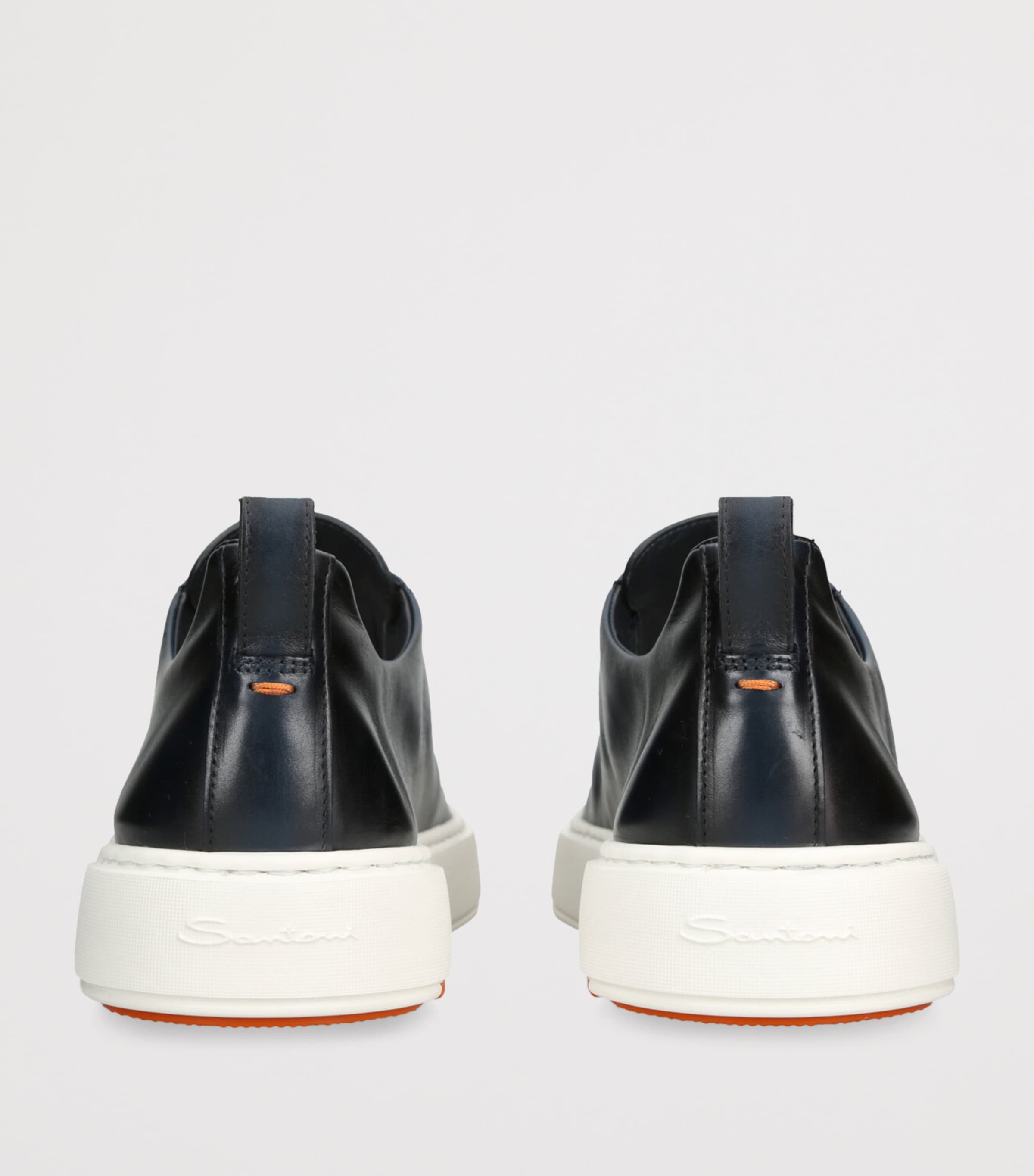 Leather Clean Icon Sneakers NAVY Image 2
