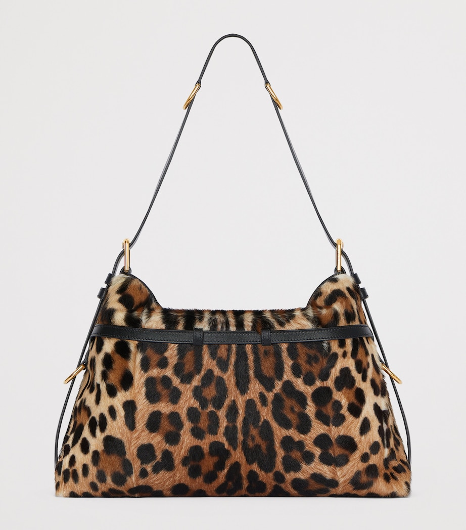 Medium Leather Voyou Shoulder Bag BLACK/BEIGE Image 3