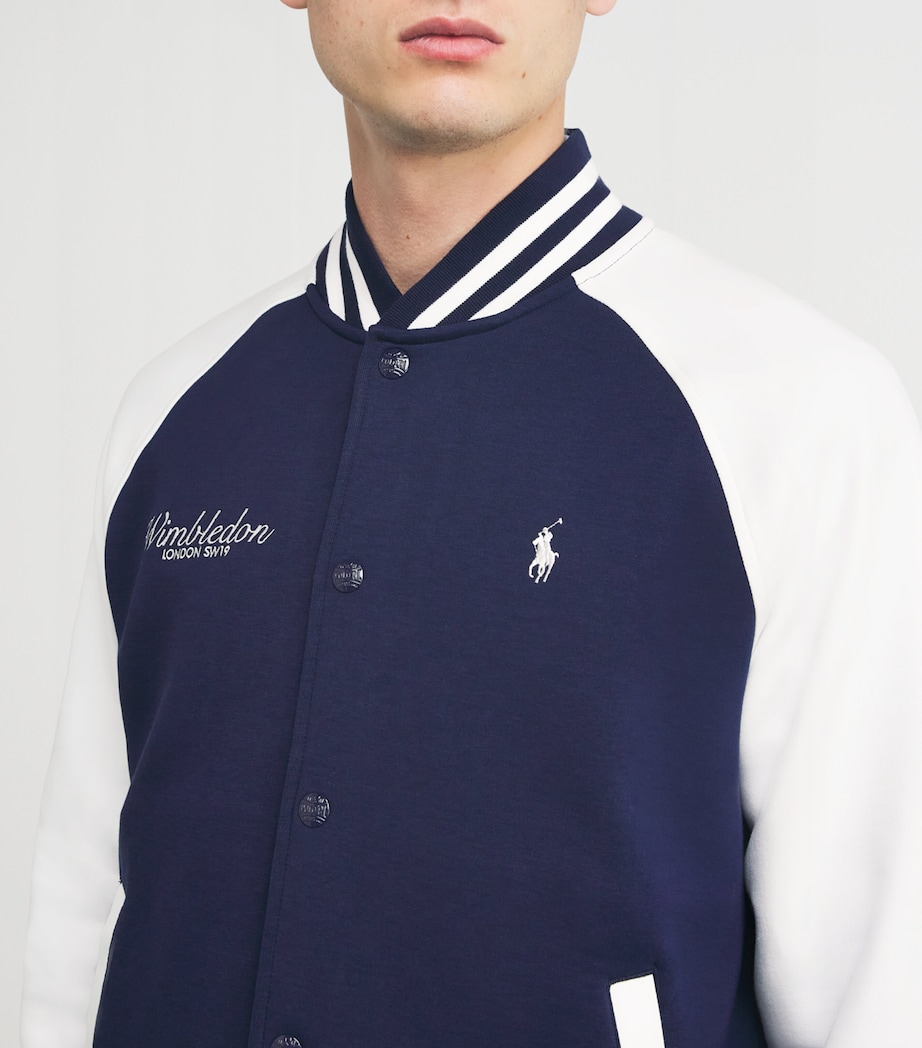 RLX Ralph Lauren Mens x Wimbledon Bomber Jacket Refined Nvy/crmc Wht Image 6