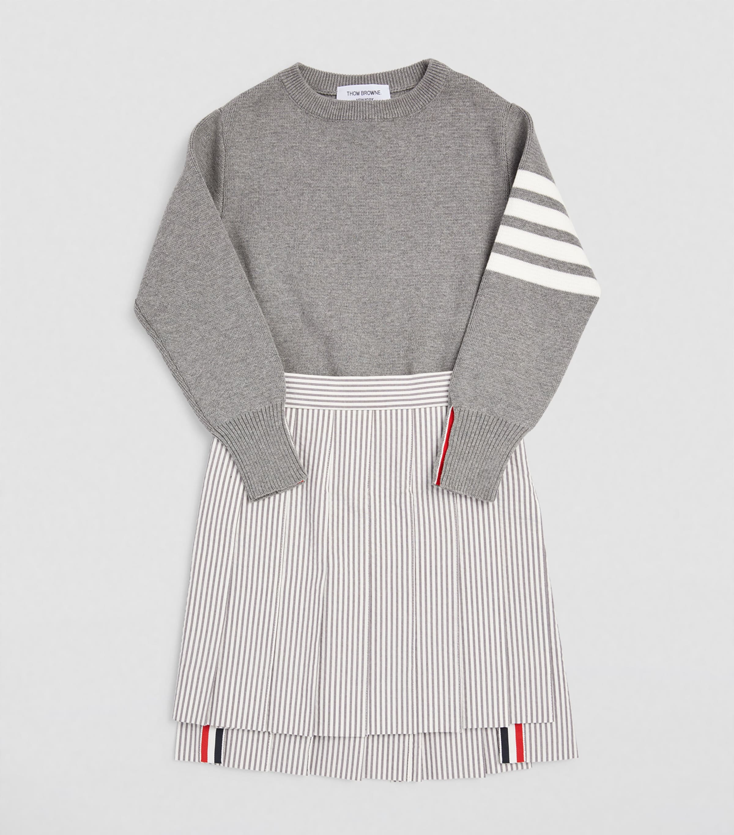 Milano-Stitch 4-Bar Sweater (2-12 Years) LT GREY Image 2