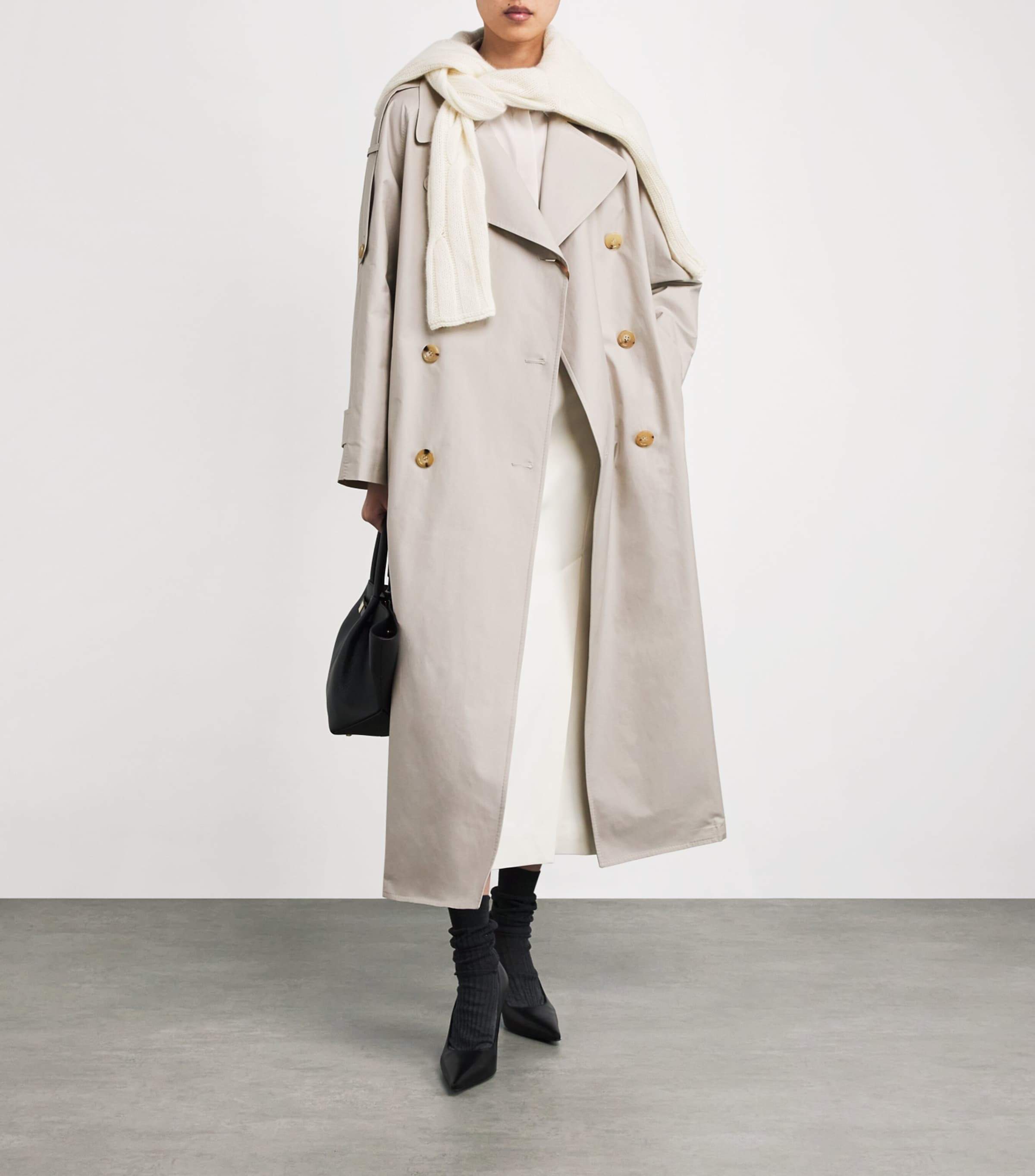 Belted Trench Coat ECRU Image 2