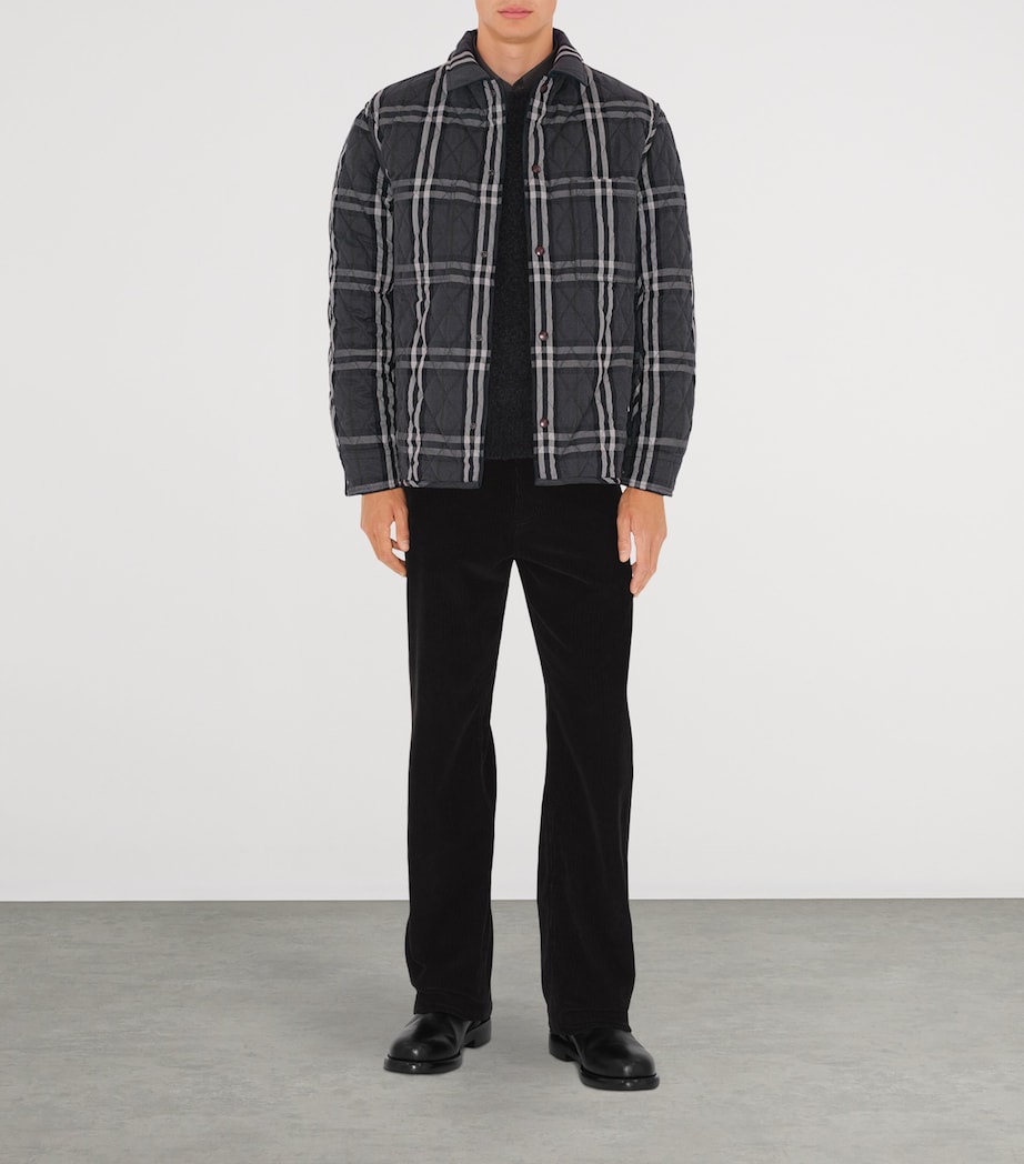 Quilted Check Reversible Jacket NVY/CHRCL MEL IP CHK Image 5