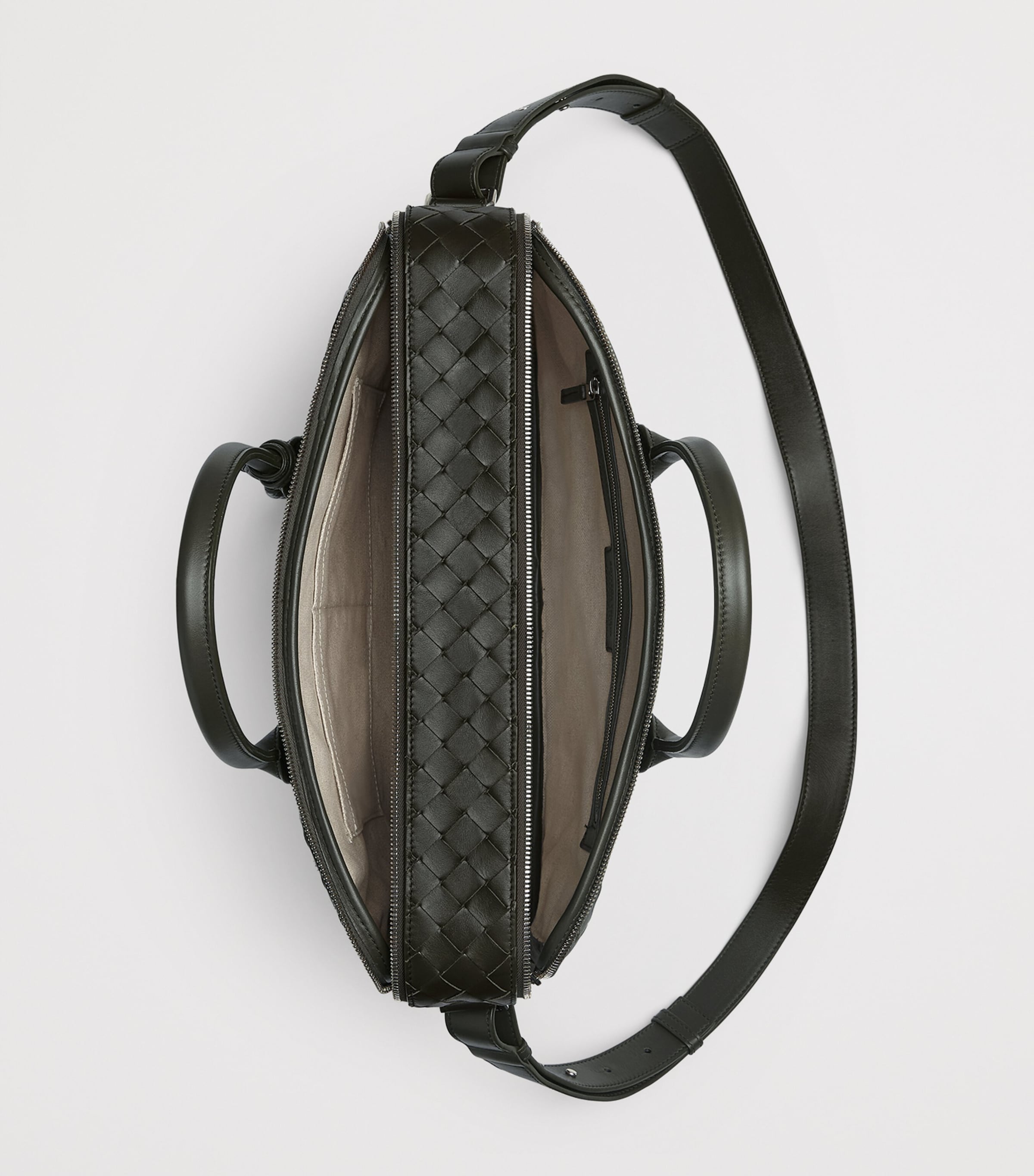 Leather Intrecciato Getaway Briefcase 3009 Image 2