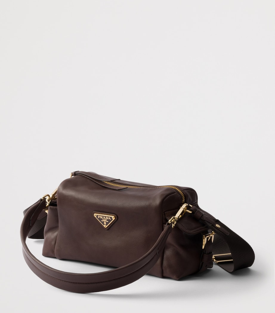 Prada Small Leather Explore Shoulder Bag Brown Image 2